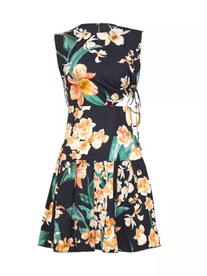 Shop Agua by Agua Bendita Veranera Otono Danza Floral Cut-Out Minidress |  Saks Fifth Avenue