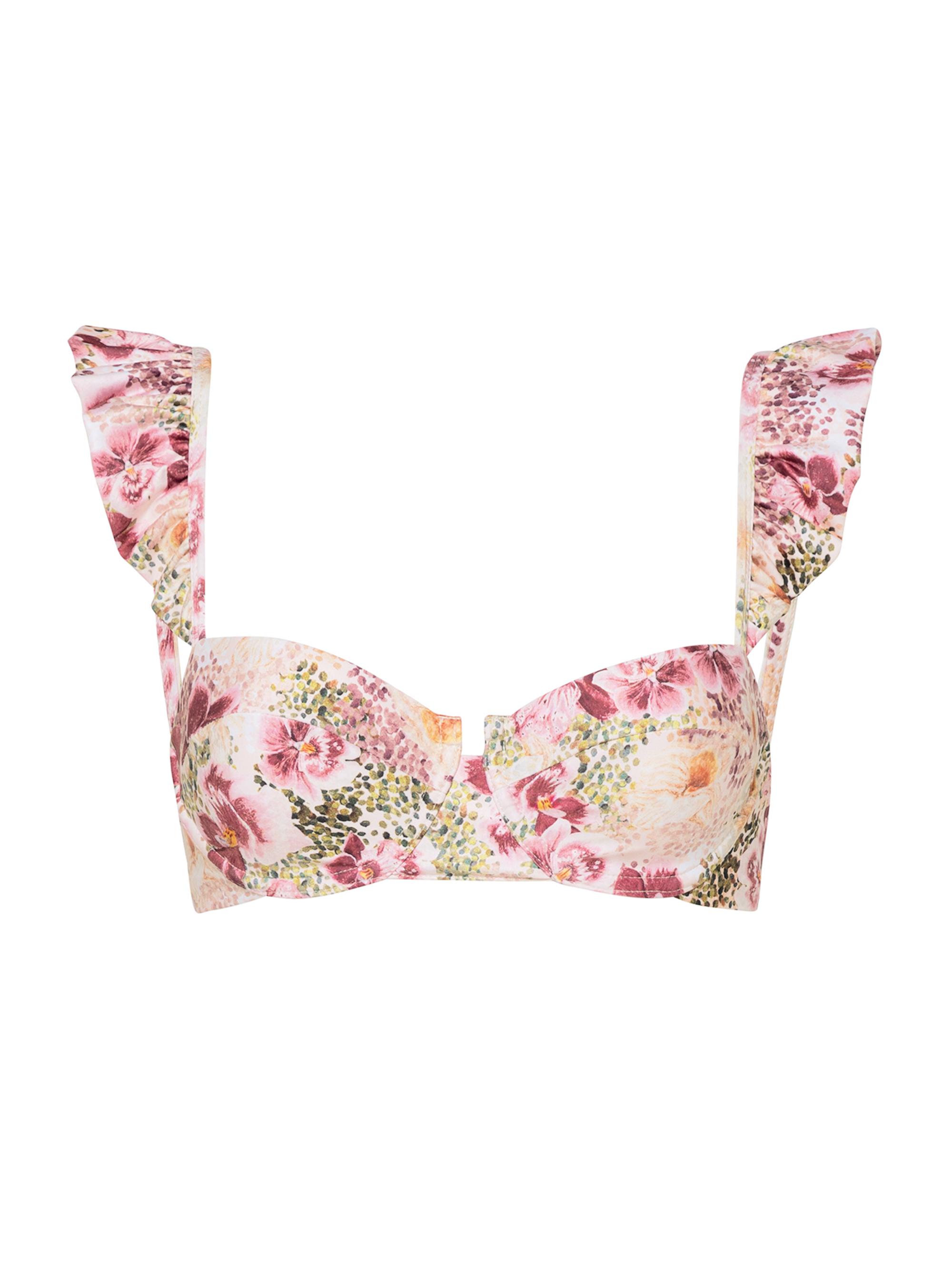 Agua by Agua Bendita Women's Veranera Kiwi Florecer Bikini Top