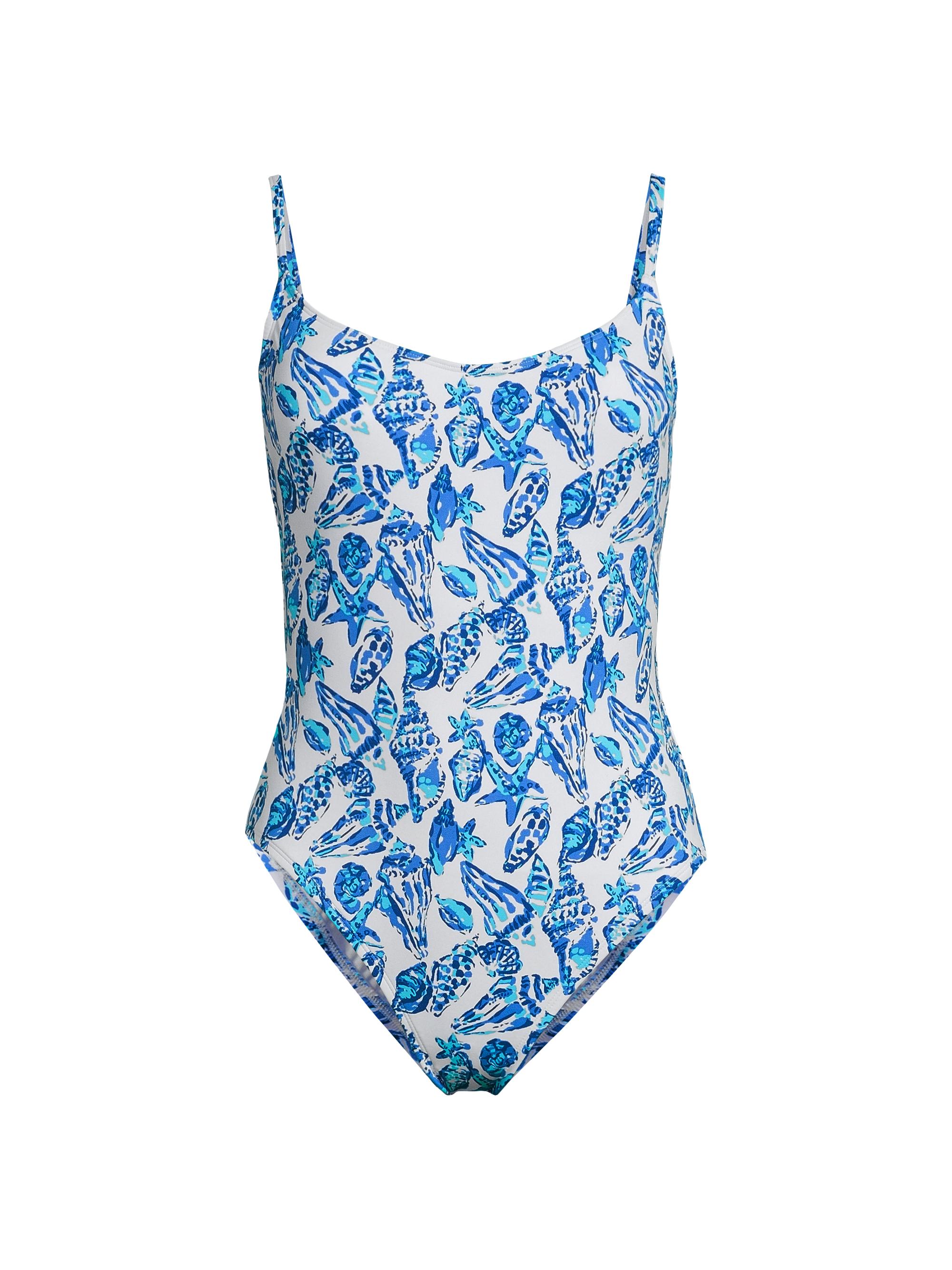 Lilly Pulitzer Women's Lima Shell One-Piece Swimsuit - Resort White Shell Collector