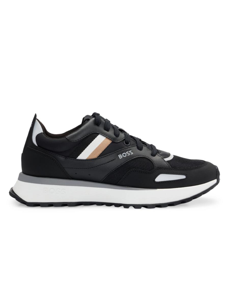 Shop BOSS Running Style Trainers with EVA-Rubber Outsole Shop BOSS Running Style Trainers with EVA-Rubber Outsole