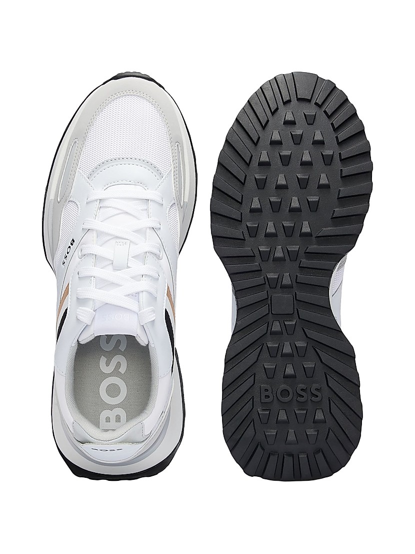 Shop BOSS Running Style Trainers with EVA-Rubber Outsole Shop BOSS Running Style Trainers with EVA-Rubber Outsole