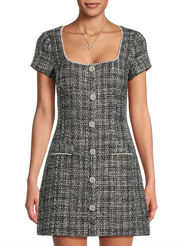 Shop Likely Cira Beaded Tweed Minidress | Saks Fifth Avenue Shop Likely Cira Beaded Tweed Minidress | Saks Fifth Avenue