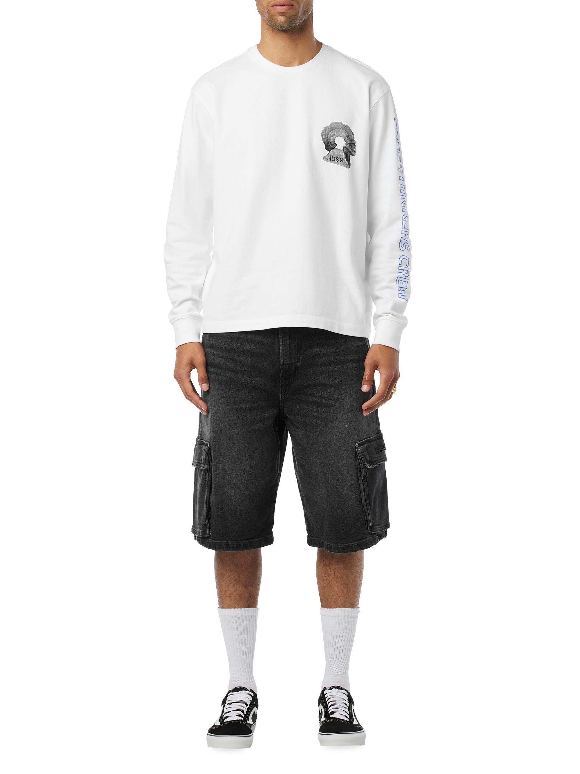 Hudson Jeans Men's 90s Denim Cargo Shorts - Lava Rock