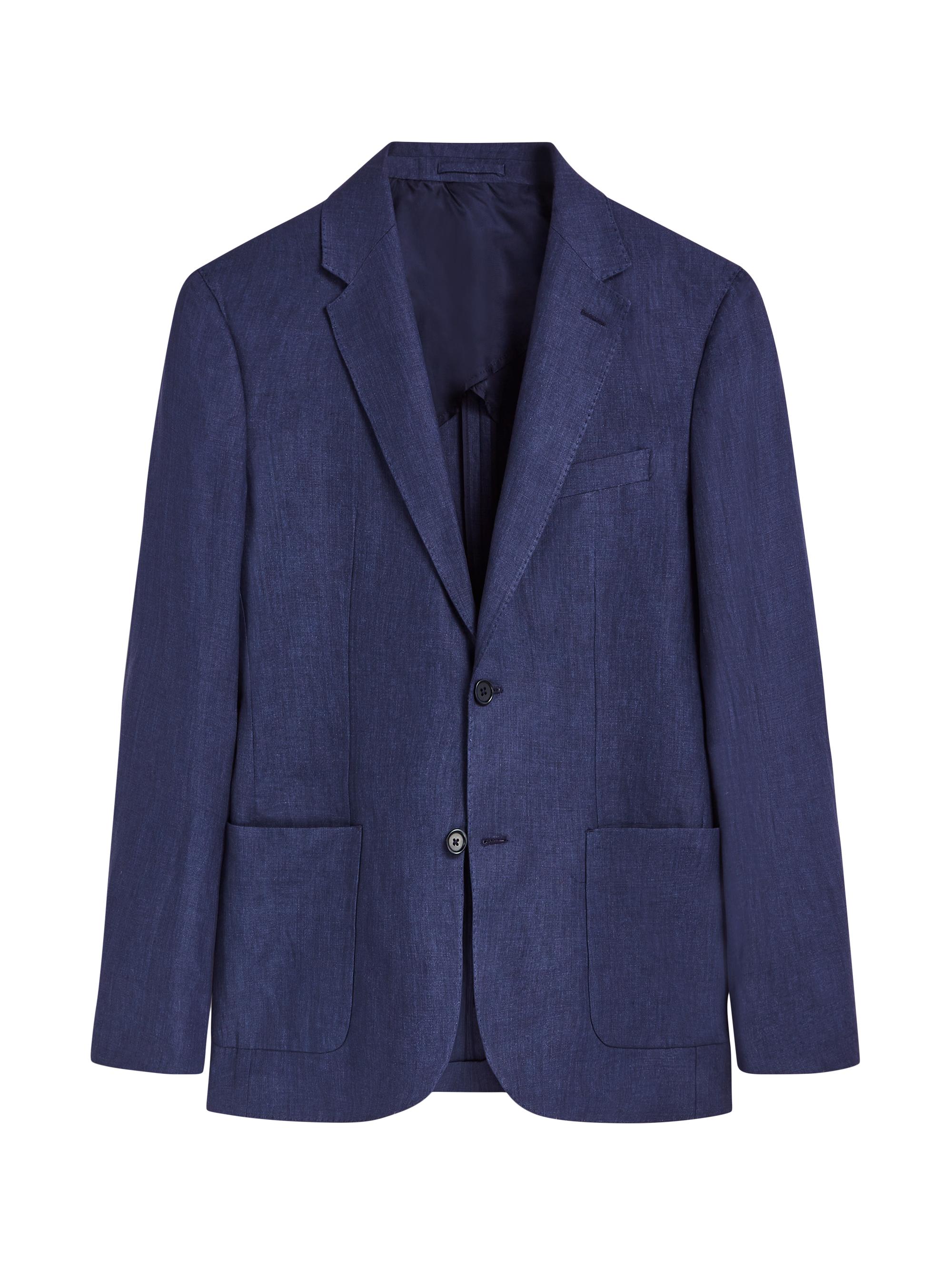 Bugatchi Men's 2-Button Linen Blazer - Navy
