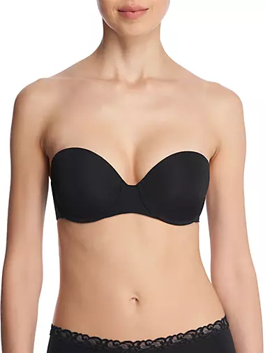 NWT Victoria's Secret Bikini Midi Beach Bandeau Color Block Black 32A 30B S  Swim