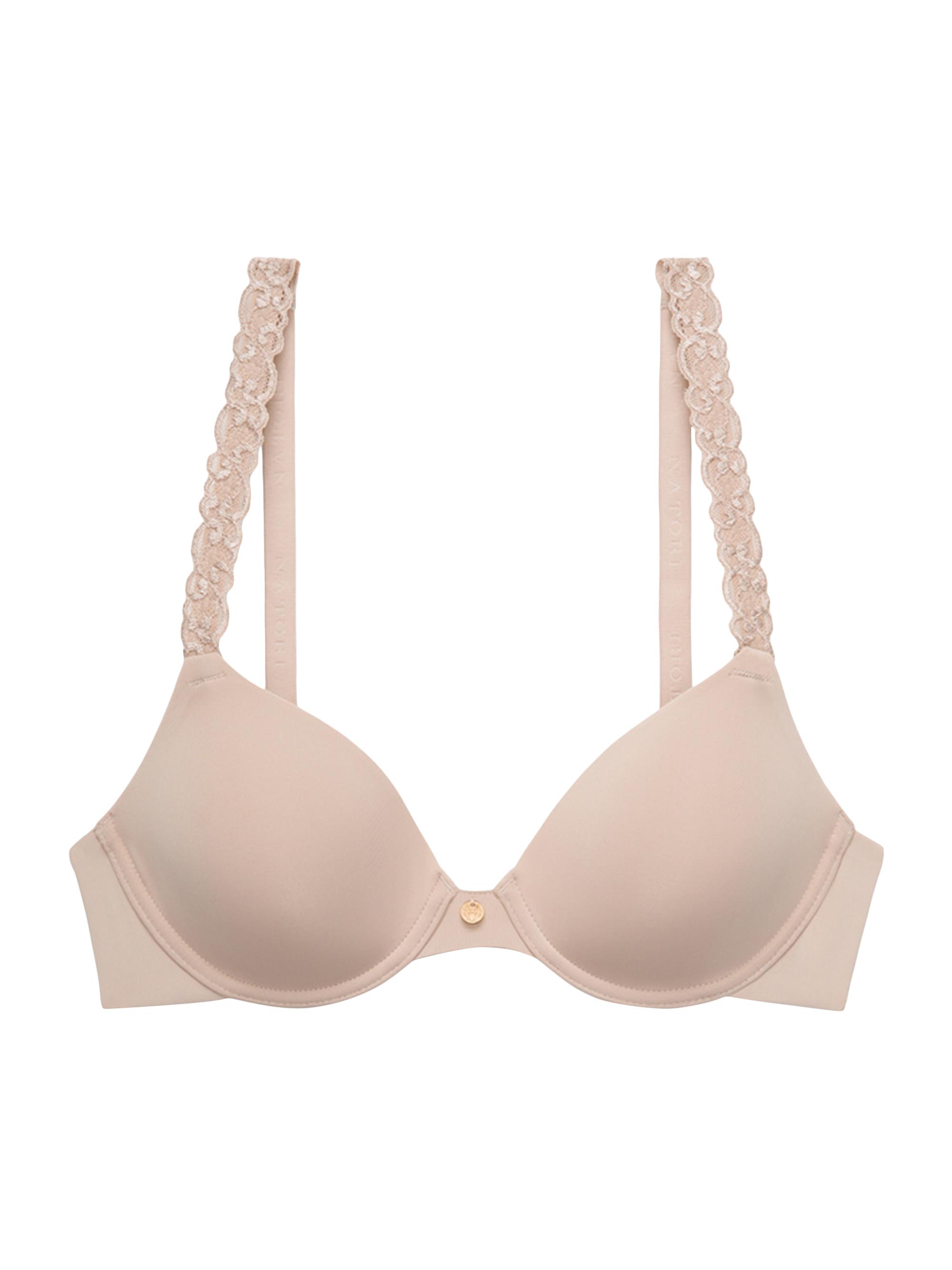 Natori Women's Pure Luxe Plunge T-Shirt Bra - Cafe