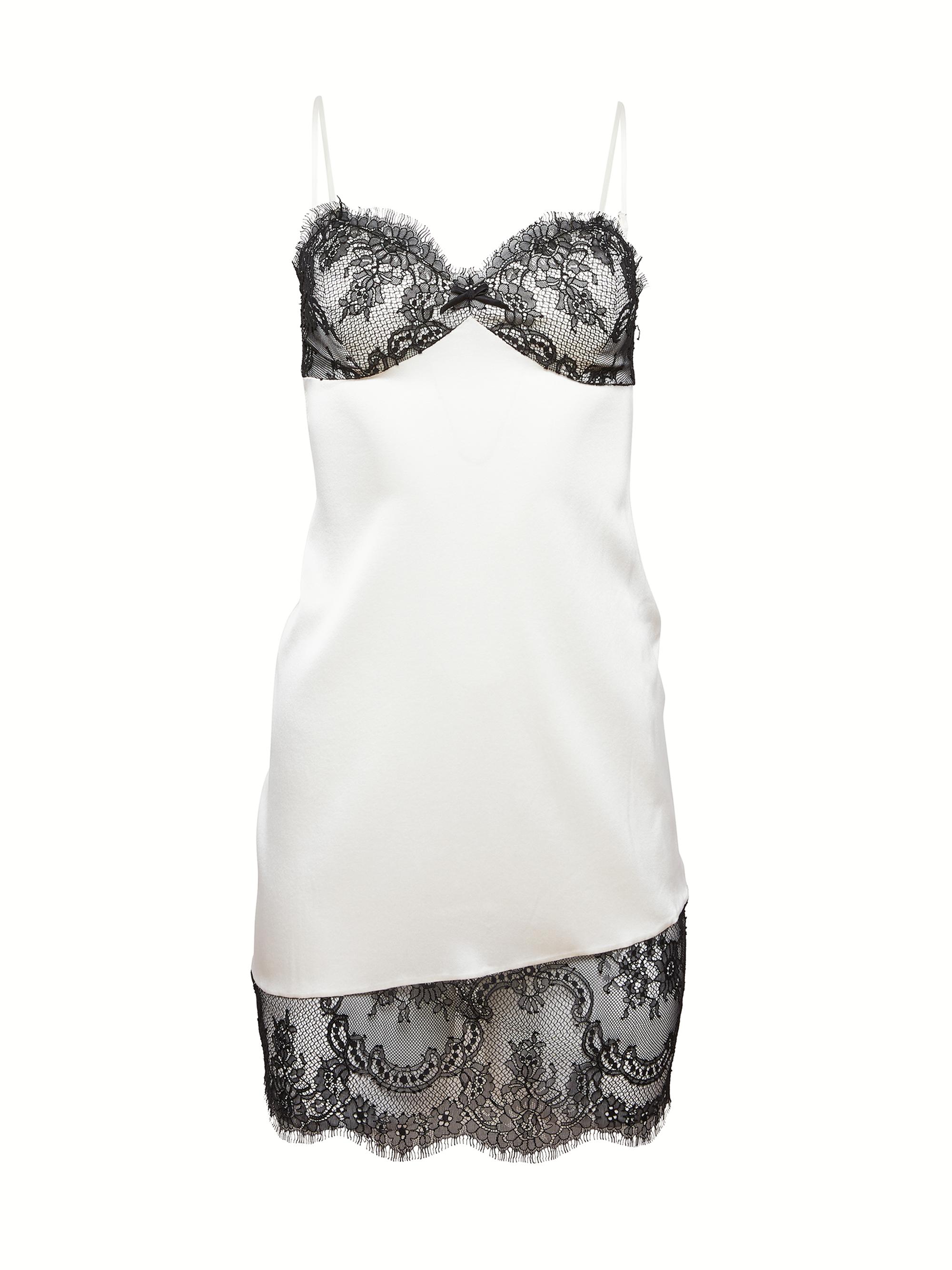 Fleur du Mal Women's Silk-Blend Slip Minidress -