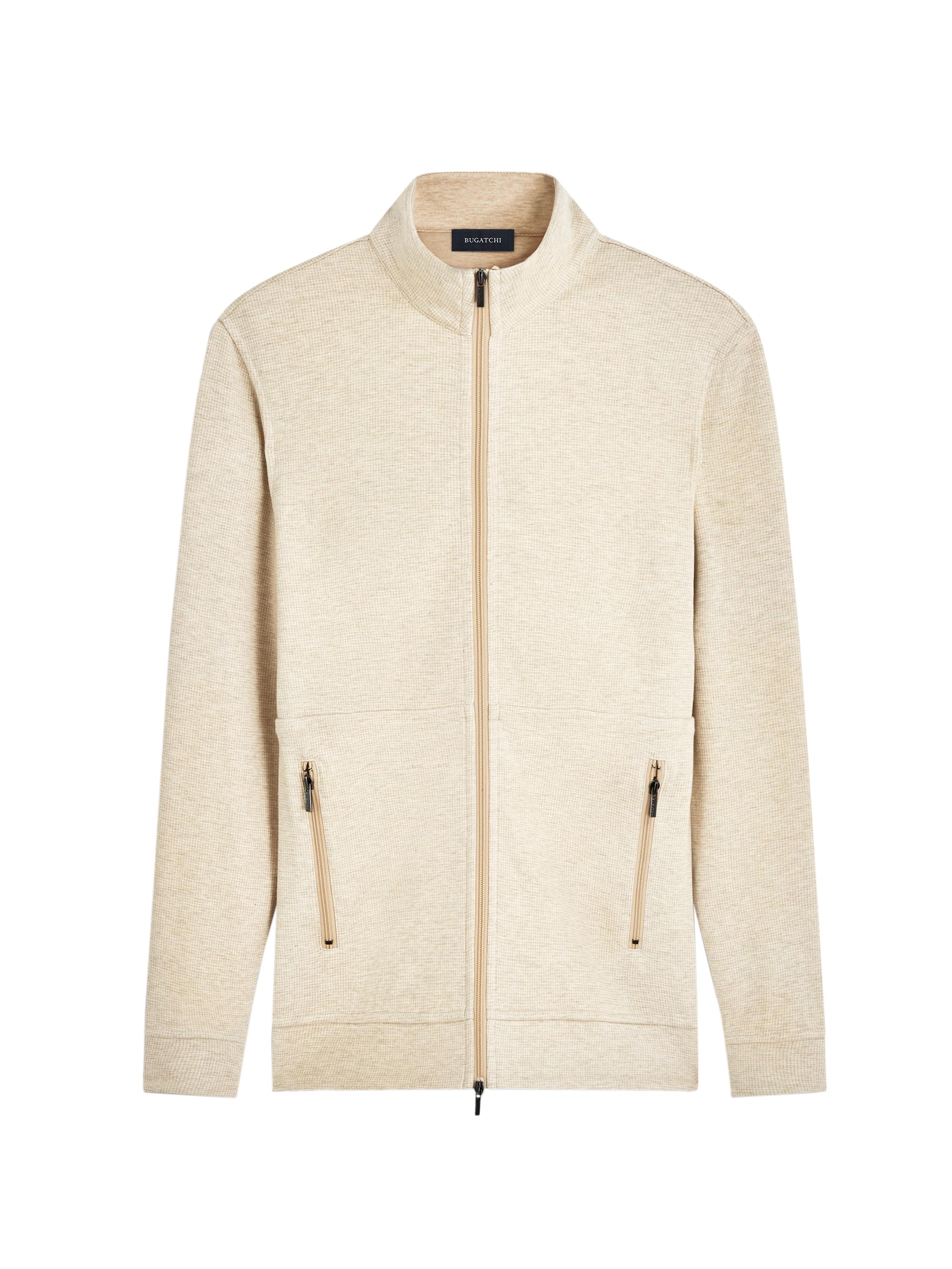 Bugatchi Men's Reversible Cotton-Blend Jacket - Sand