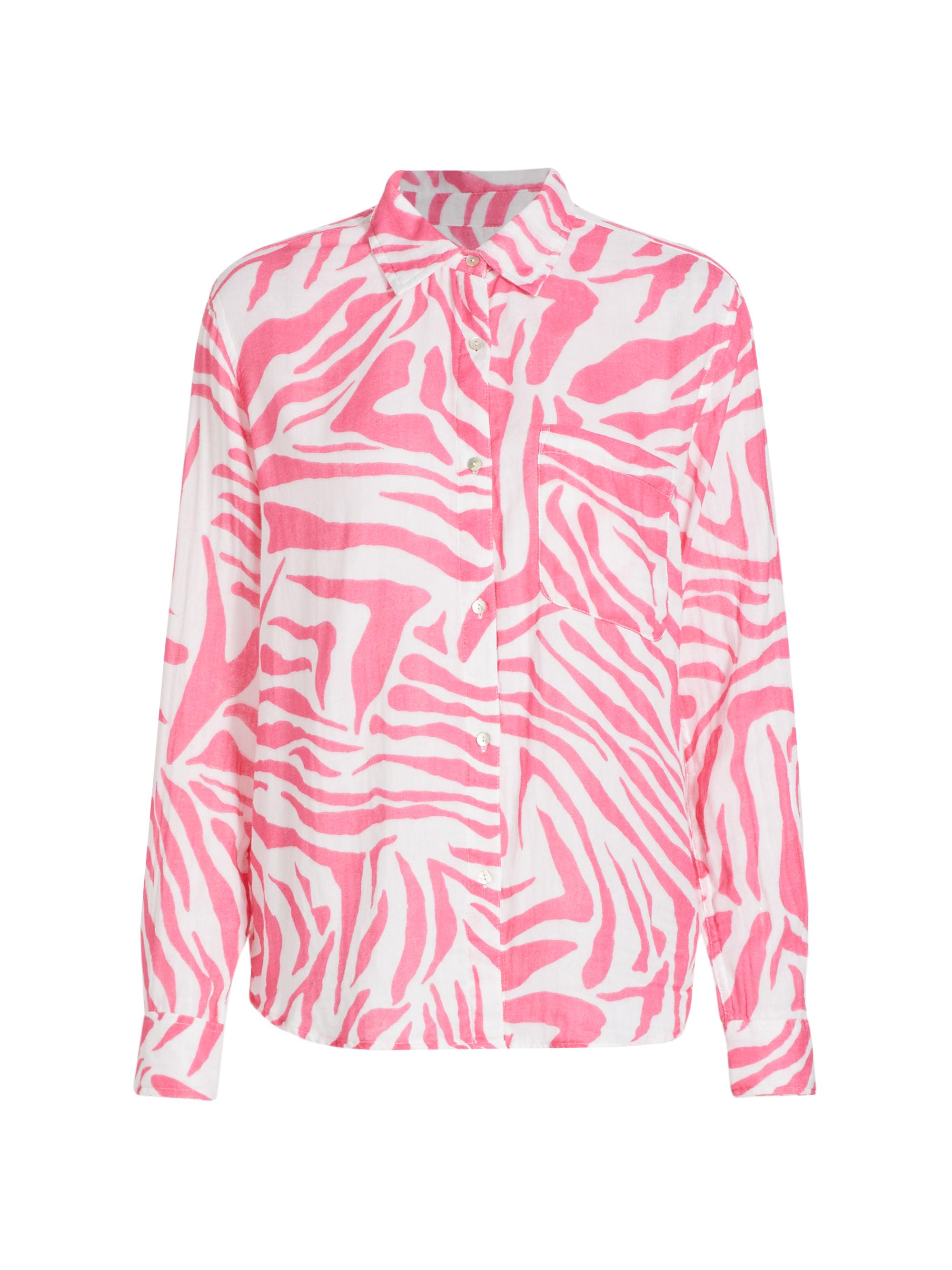 Rails Women's Ellis Tiger Cotton Shirt - Pink Tiger