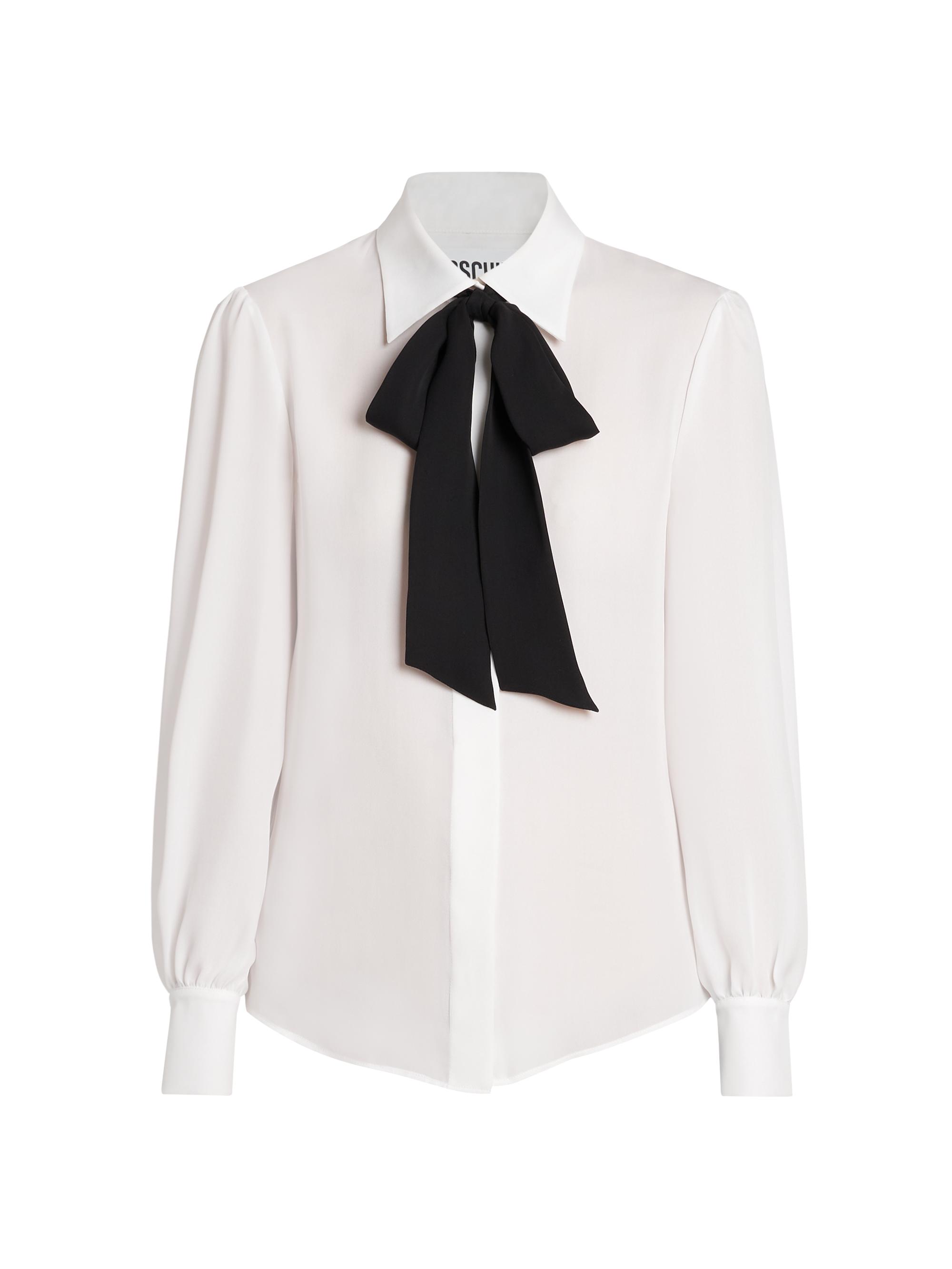 Moschino Silk Tie-Neck Blouse | Saks Fifth Avenue