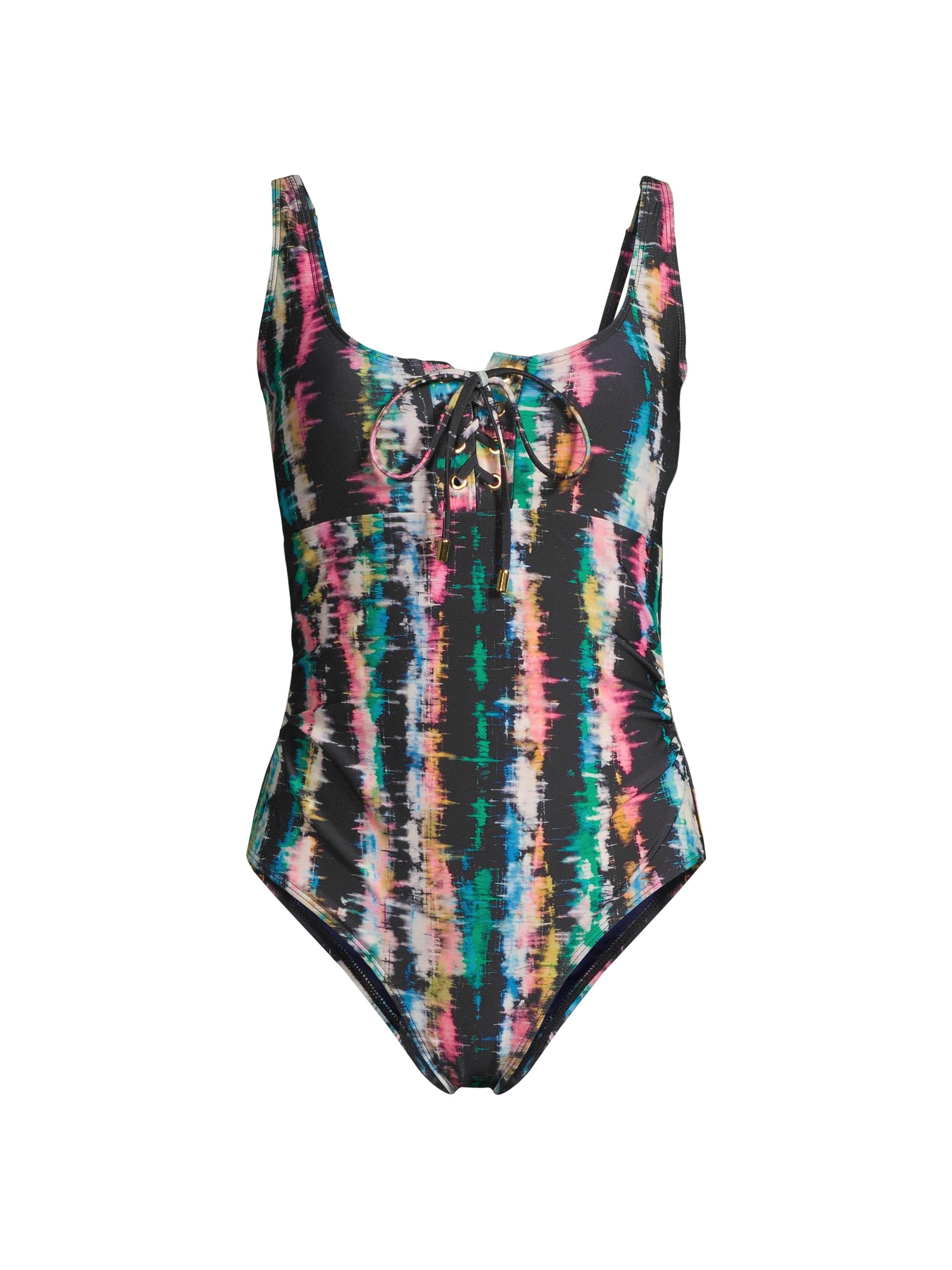 Change of Scenery Women's Taylor Lace-Up One-Piece Swimsuit - Bimini Sky