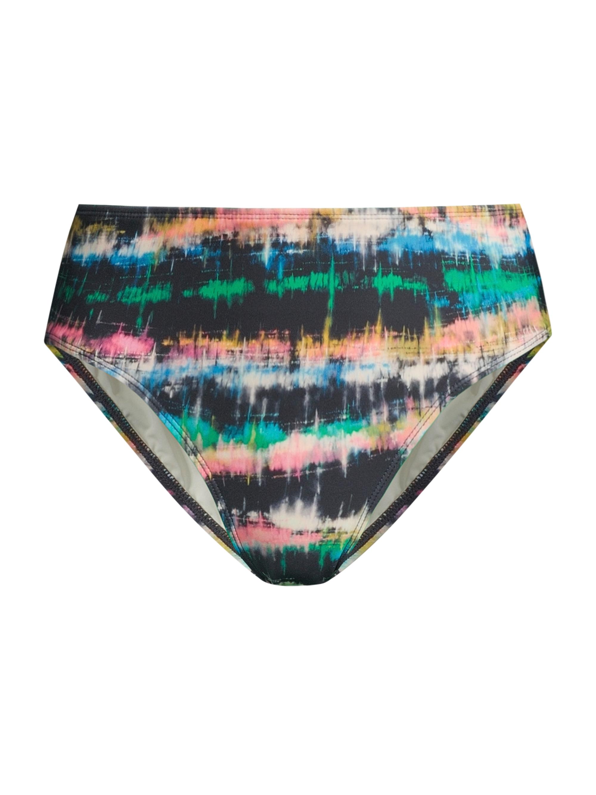 Change of Scenery Women's Tie-Dye Mid-Rise Bikini Bottom - Bimini Sky