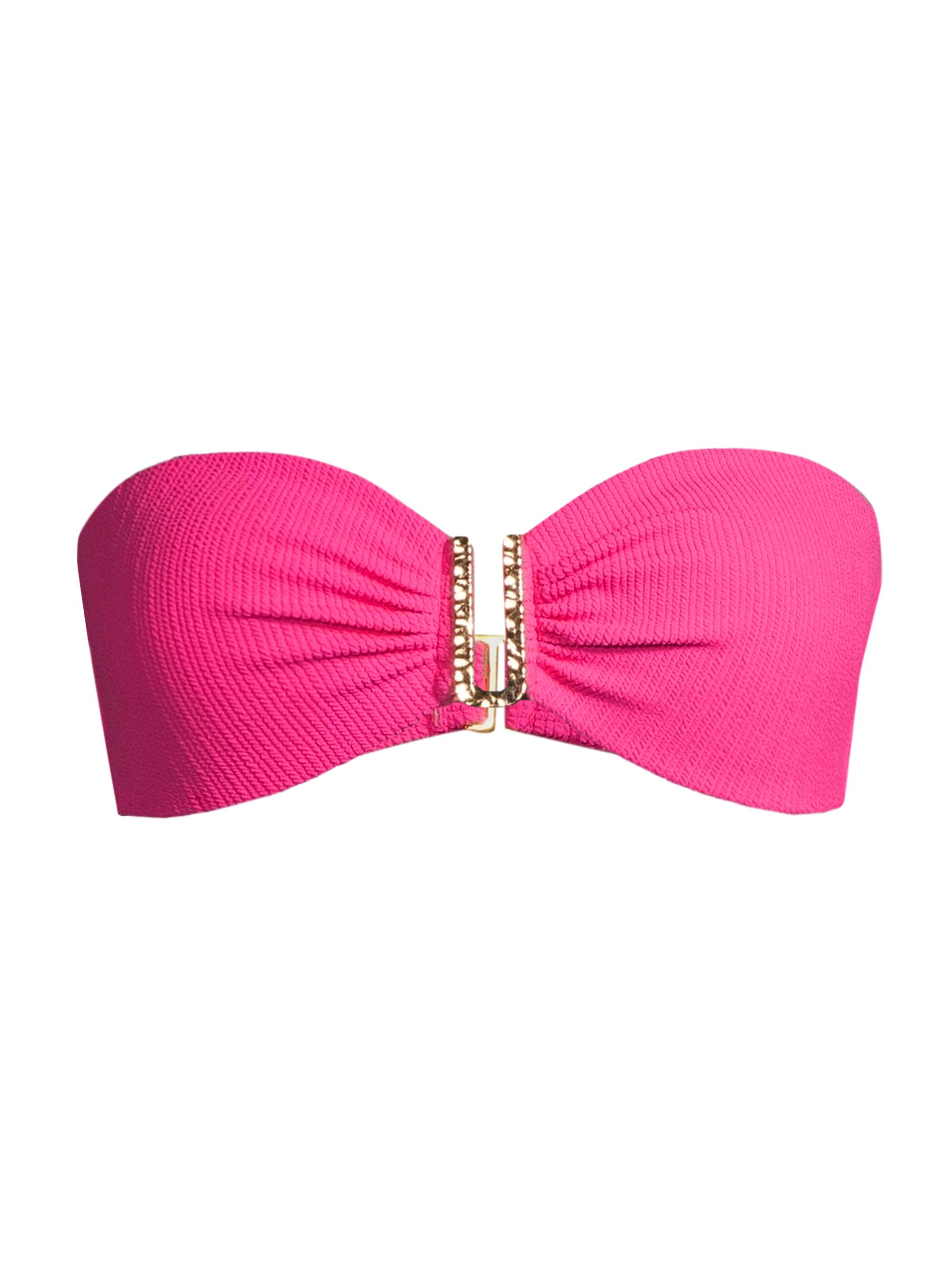 Change of Scenery Women's Cindy U-Ring Bikini Top - Shocking Pink