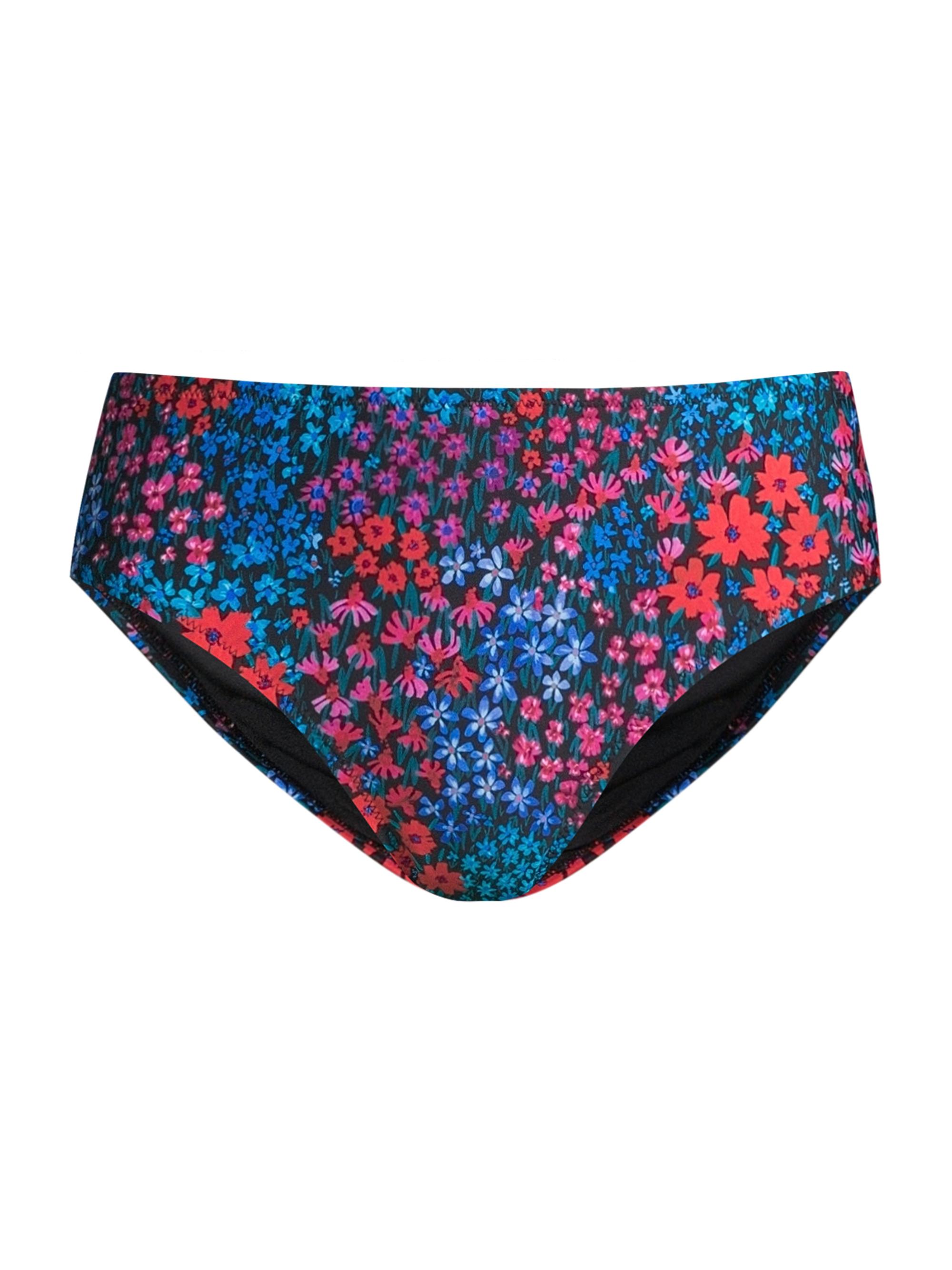 Change of Scenery Women's Floral Mid-Rise Bikini Bottoms - In Bloom