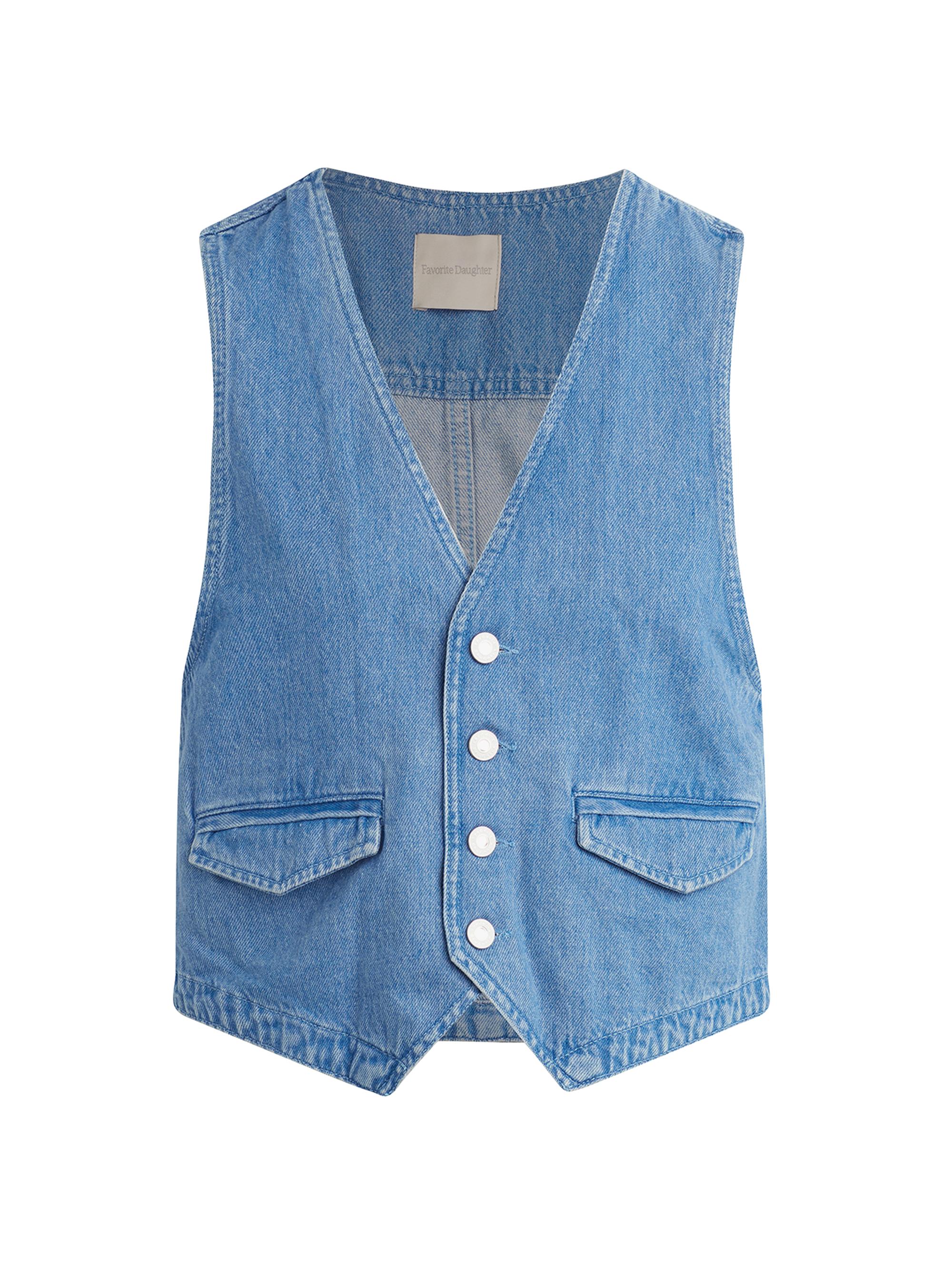 Favorite Daughter Women's The Poppy Denim Vest - Seaport