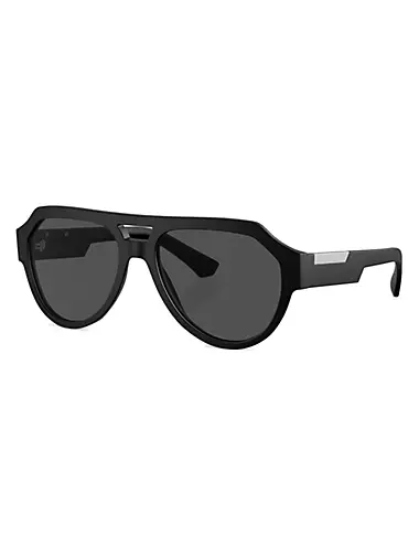 56MM Pilot Sunglasses