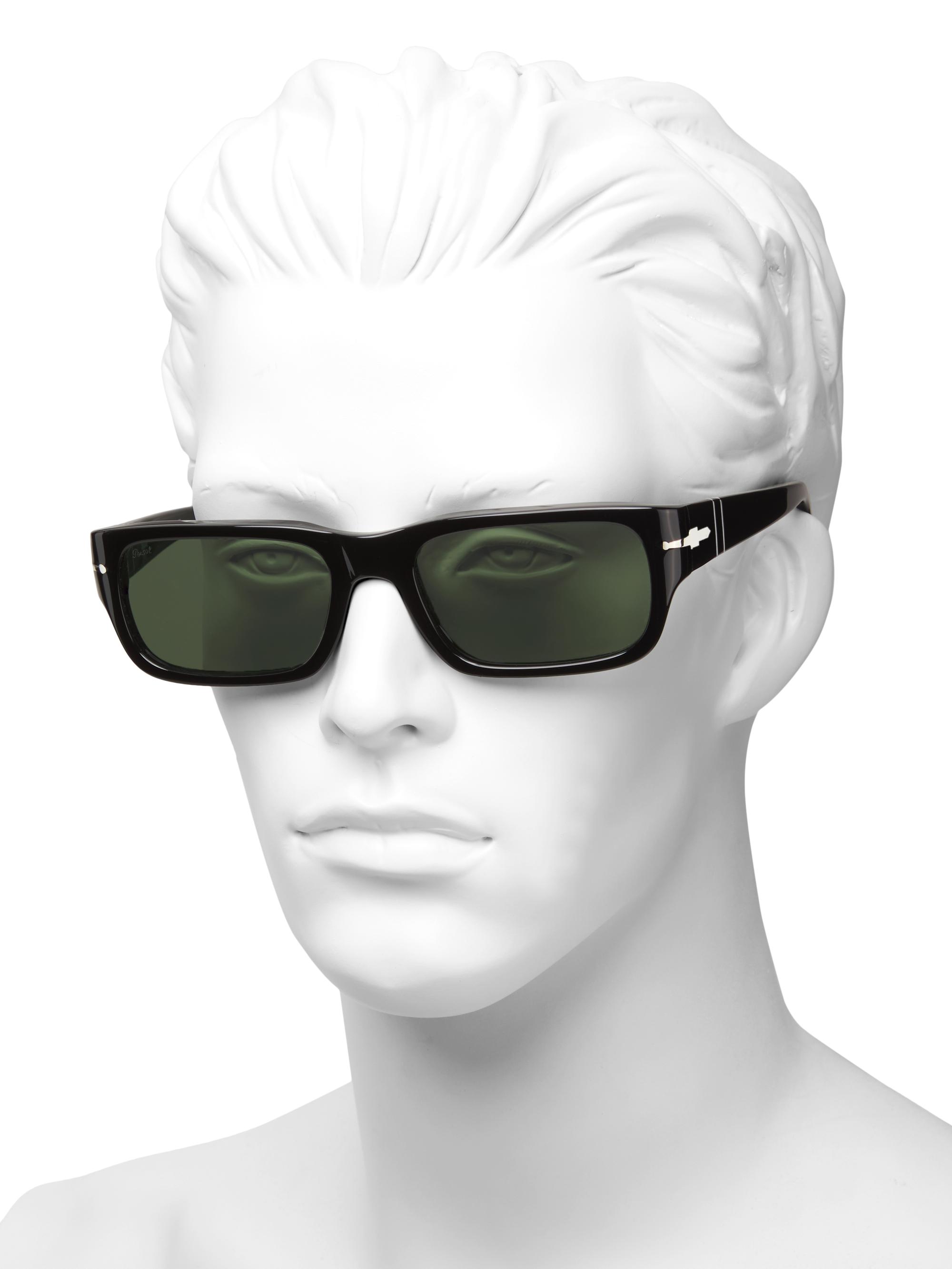 Persol Adrien 58MM Rectangular Sunglasses | Saks Fifth Avenue