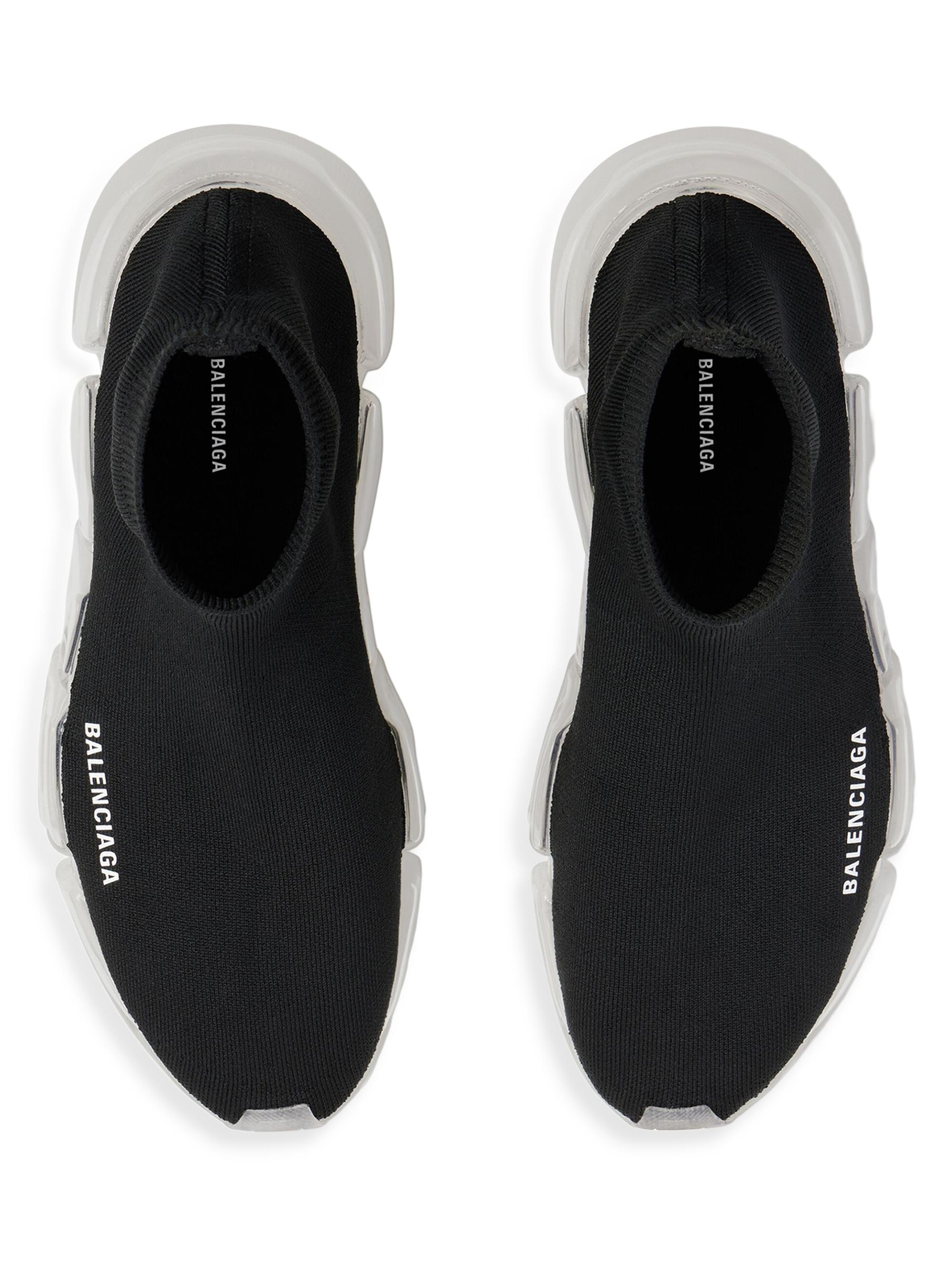 Balenciaga Speed 2.0 Full Clear Sole Recycled Knit Sneakers