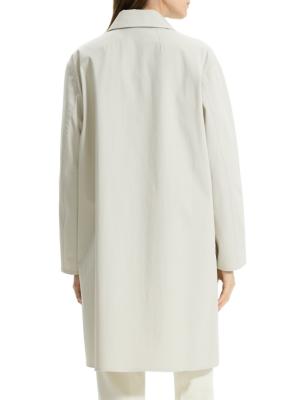 Coat THEORY Woman color Ivory