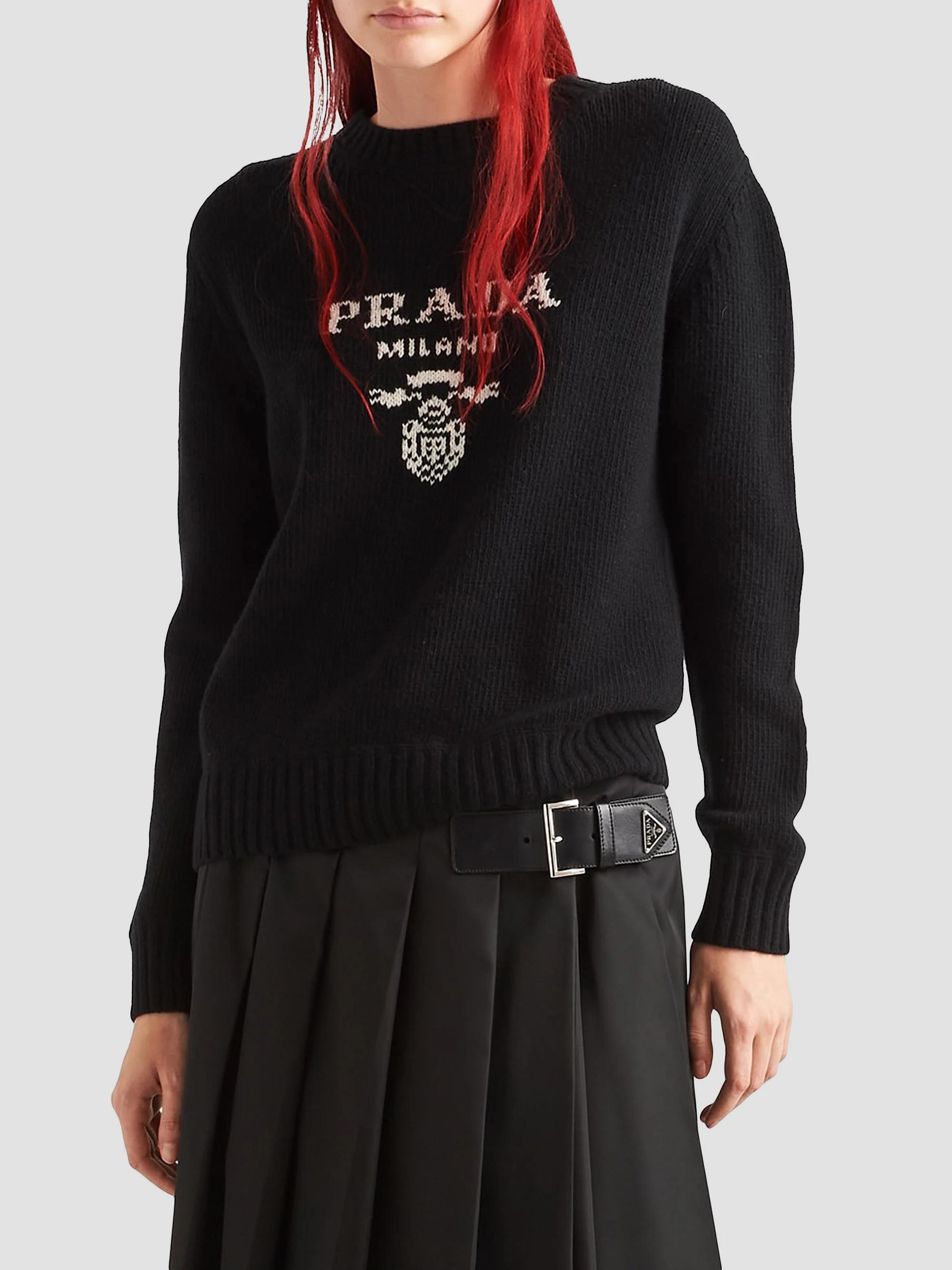 Prada Cashmere and Wool Crew-Neck Sweater | Saks Fifth Avenue
