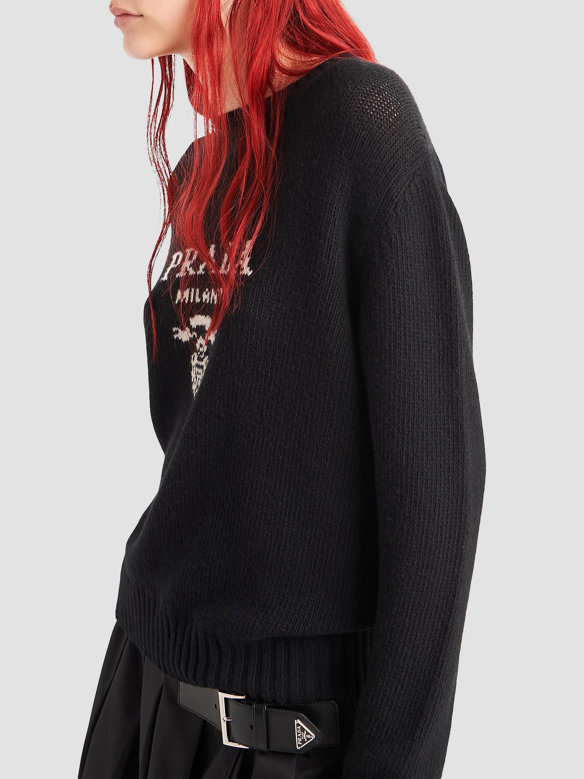 Prada Cashmere and Wool Crew-Neck Sweater | Saks Fifth Avenue