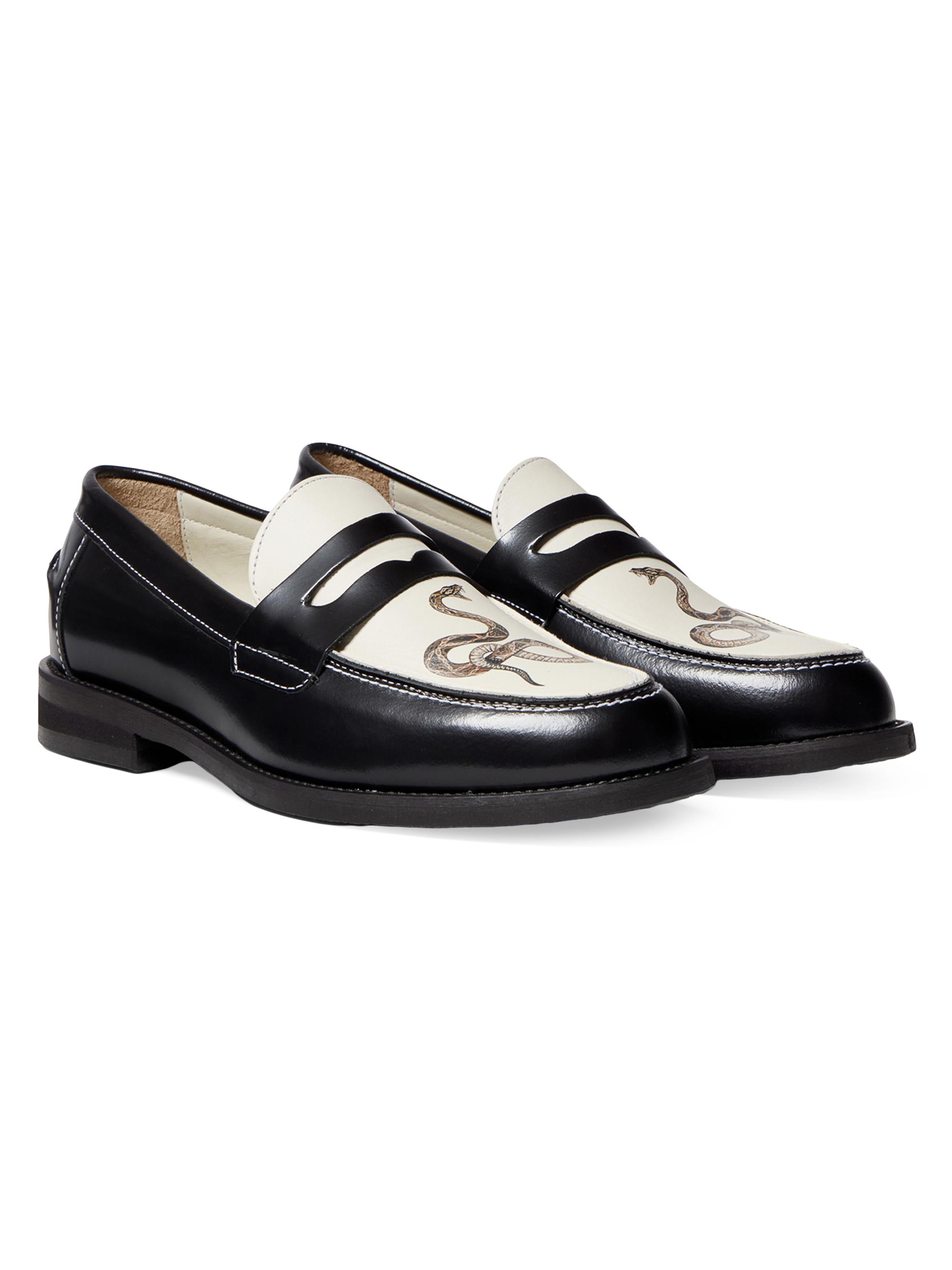靴 duke + dexter rizla archive penny loafer DD-0123-1-10518-OffWhiteBG-