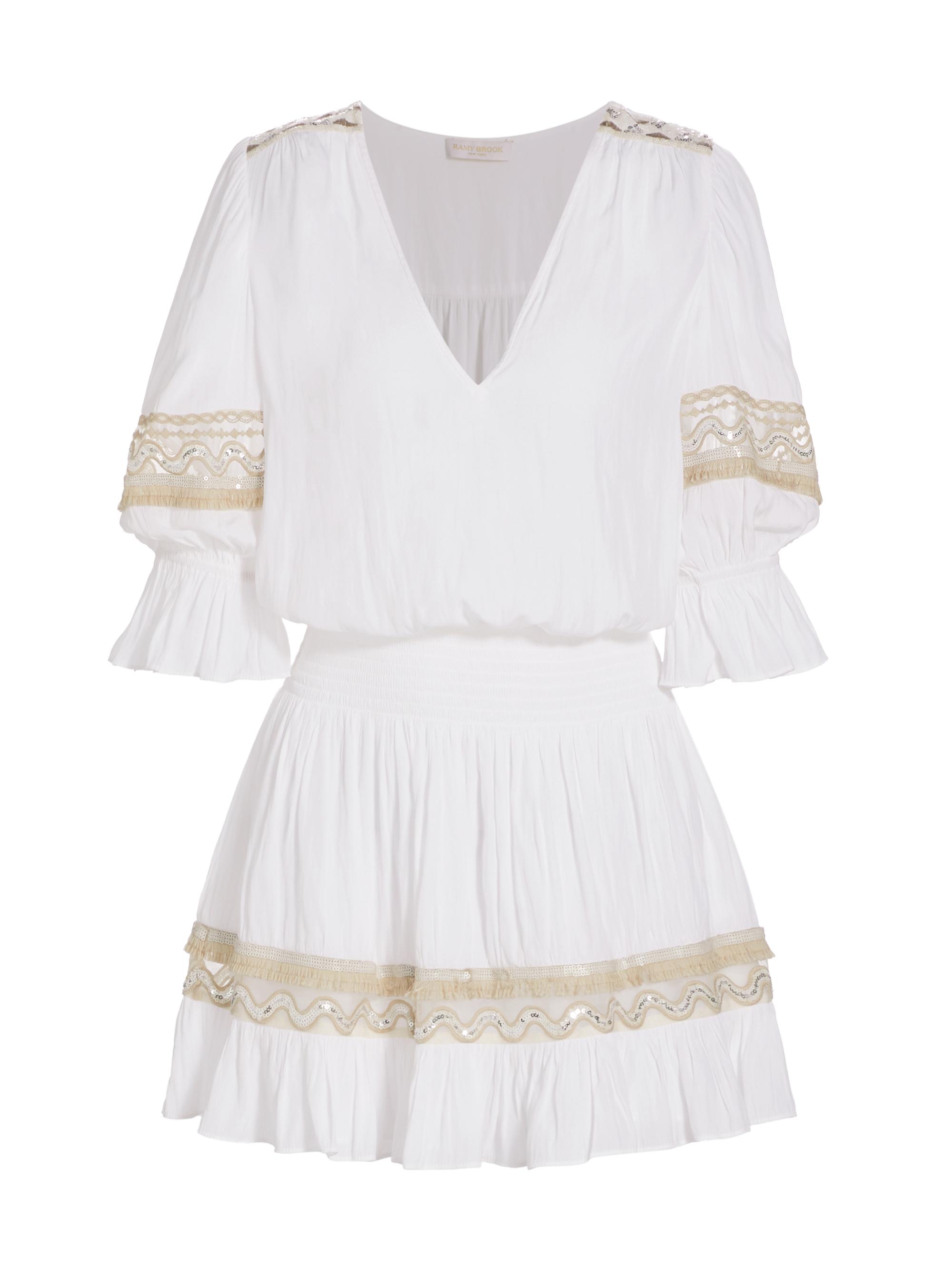 Ramy Brook Women's Mika Lace-Trimmed Minidress -