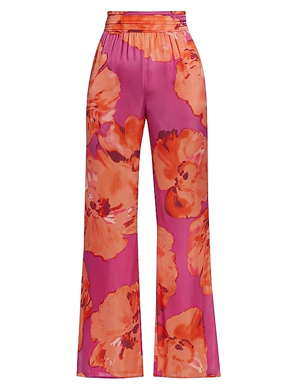 Printed Sweatpant Pink Watercolor Flowers Printed Sweatpant Pink Watercolor Flowers