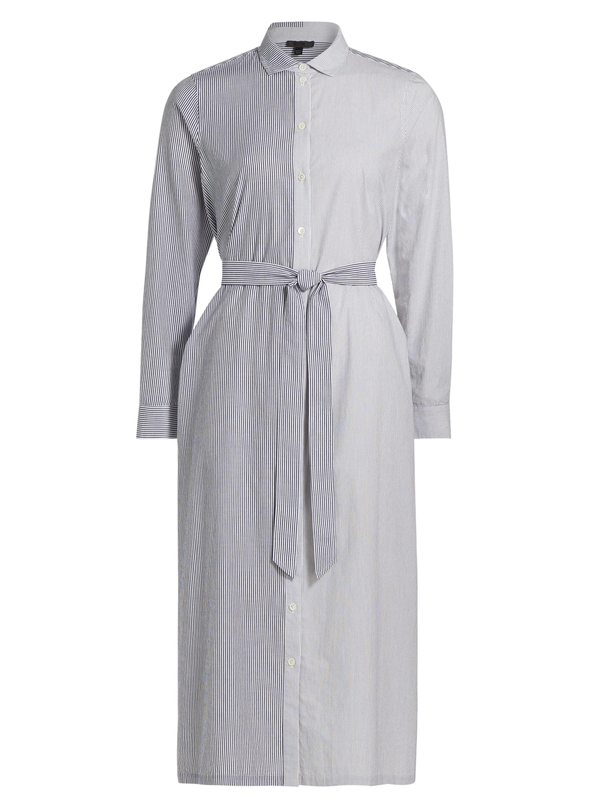ATM Anthony Thomas Melillo Women's Striped Cotton Poplin Shirtdress - Chalk Ink