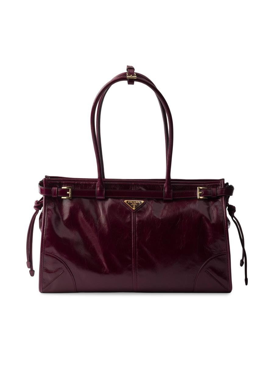 Prada Bonnie Large Leather Tote Hand Bag | Saks Fifth Avenue