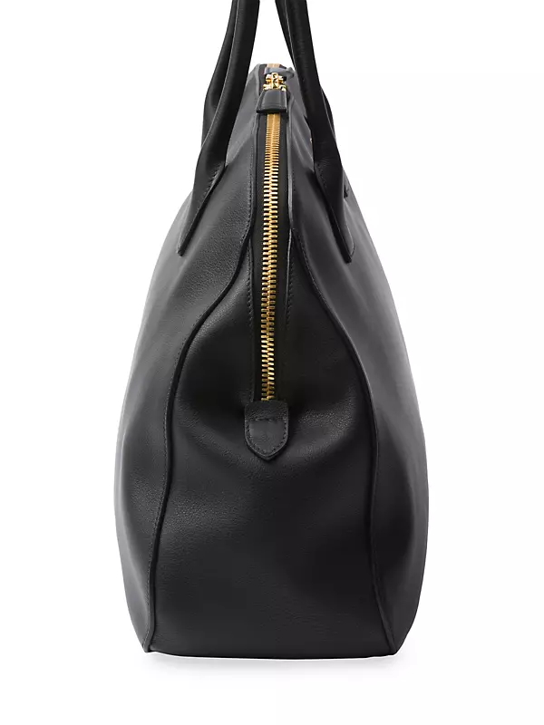 Shop Prada Large Leather Tote Bag with Zipper Closure | Saks Fifth 