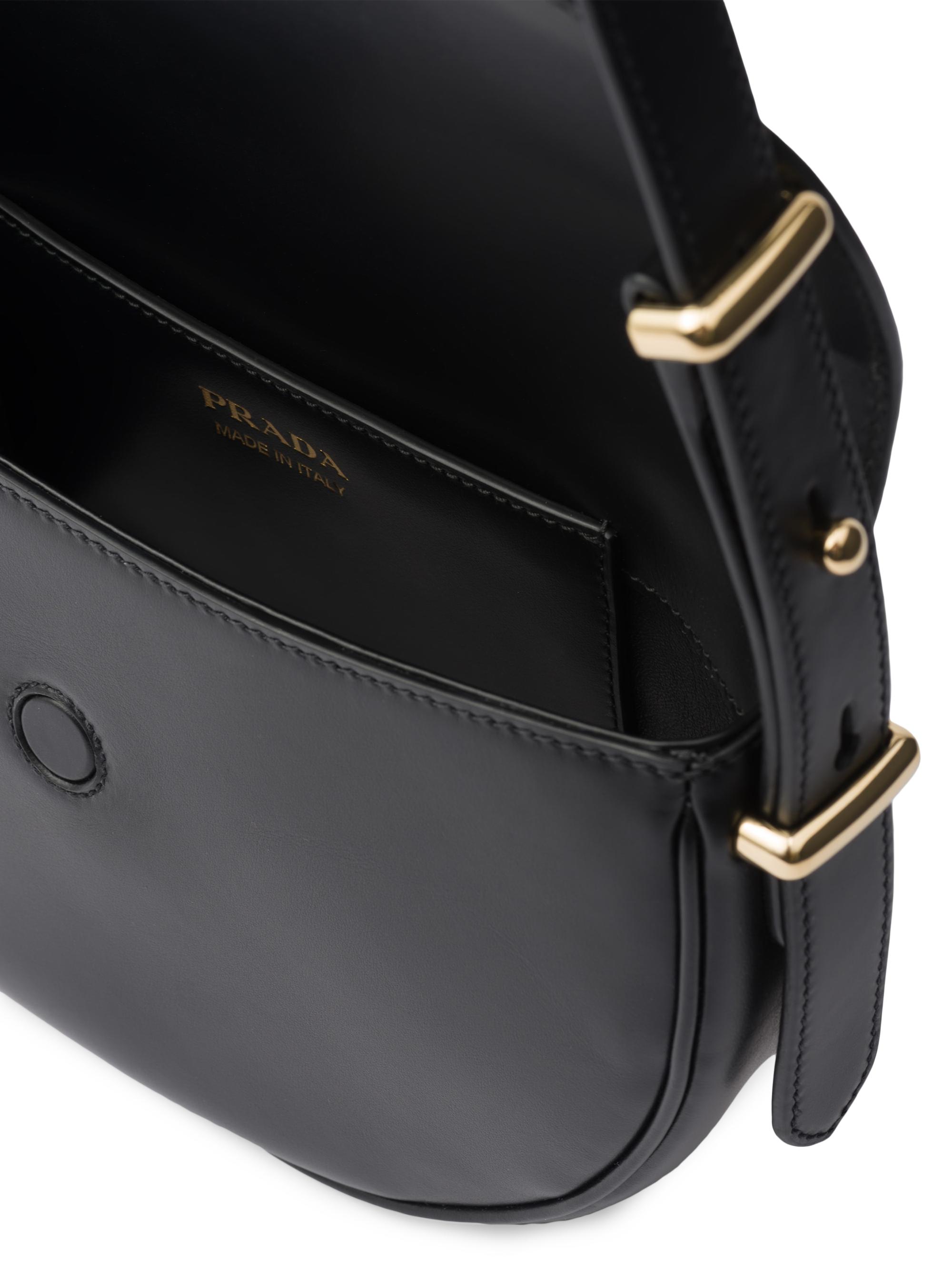 Prada Arqué Leather Shoulder Bag with Flap | Saks Fifth Avenue