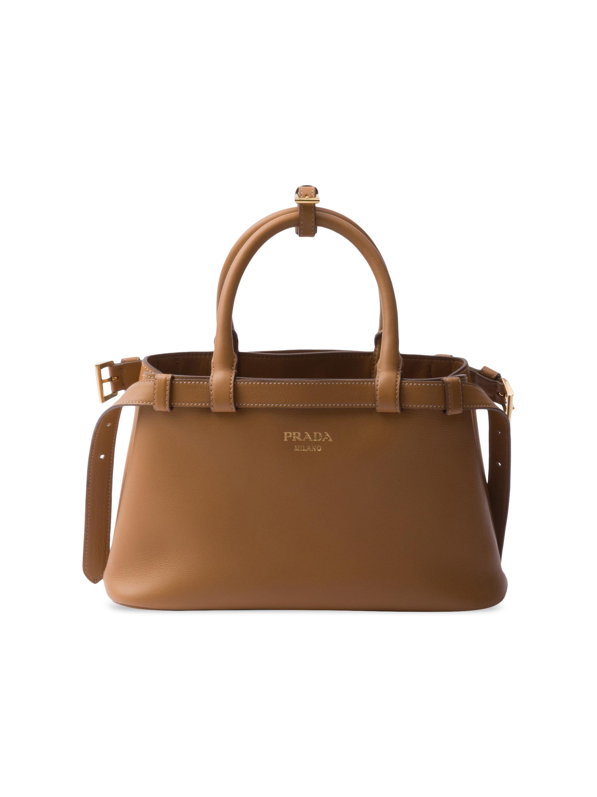 Prada Large Leather Top Handle Bag | Saks Fifth Avenue