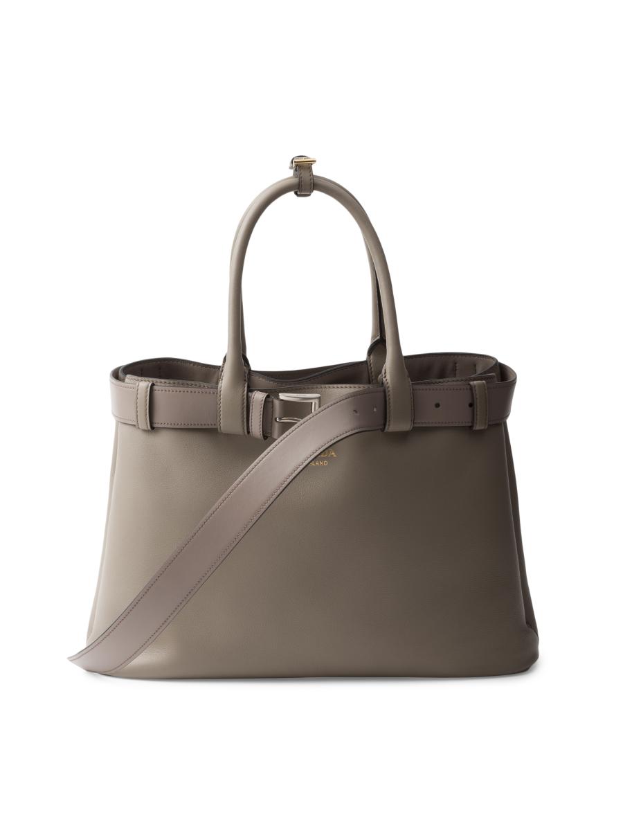 Prada Buckle Large Leather Handbag with Belt | Saks Fifth Avenue