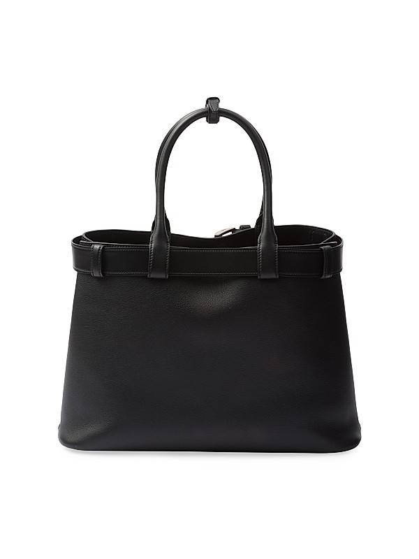 Shop Prada Buckle Large Leather Handbag with Belt | Saks Shop Prada Buckle Large Leather Handbag with Belt | Saks
