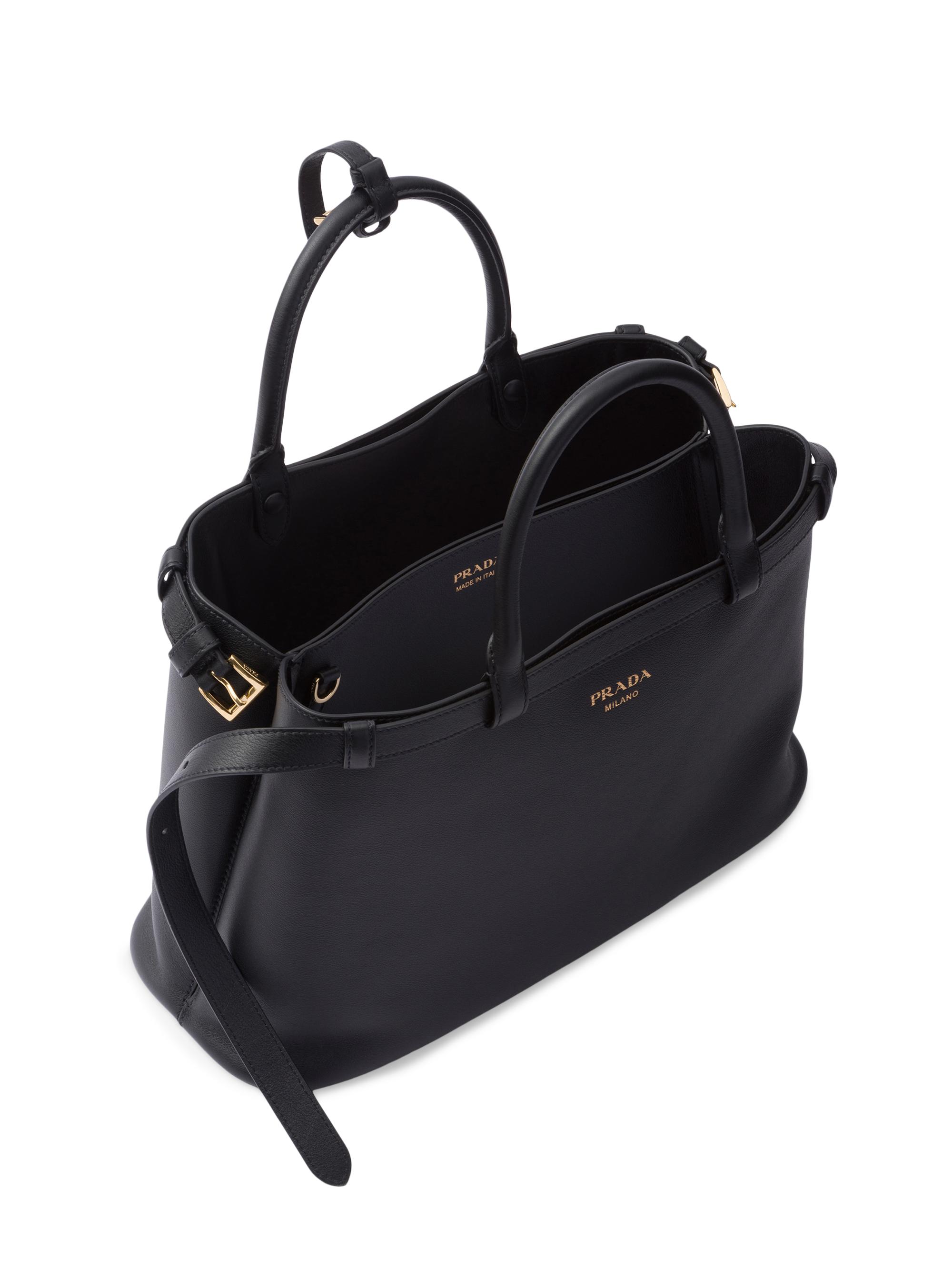 PRADAハンドバッグ Prada Buckle Medium Leather Top Handle Bag with Double Belt | Saks