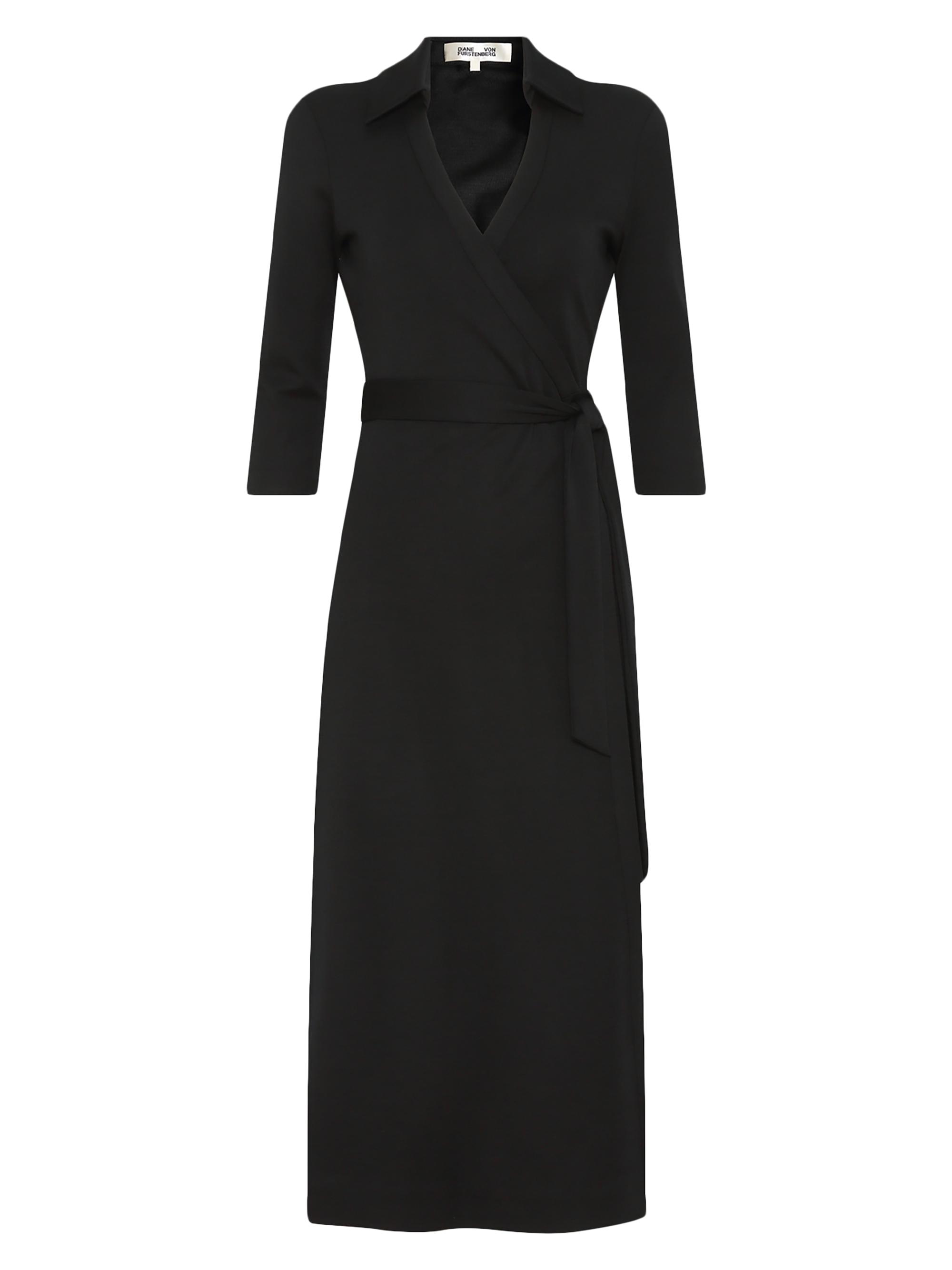 Diane von Furstenberg Women's Abigail Wrap Midi-Dress - Black