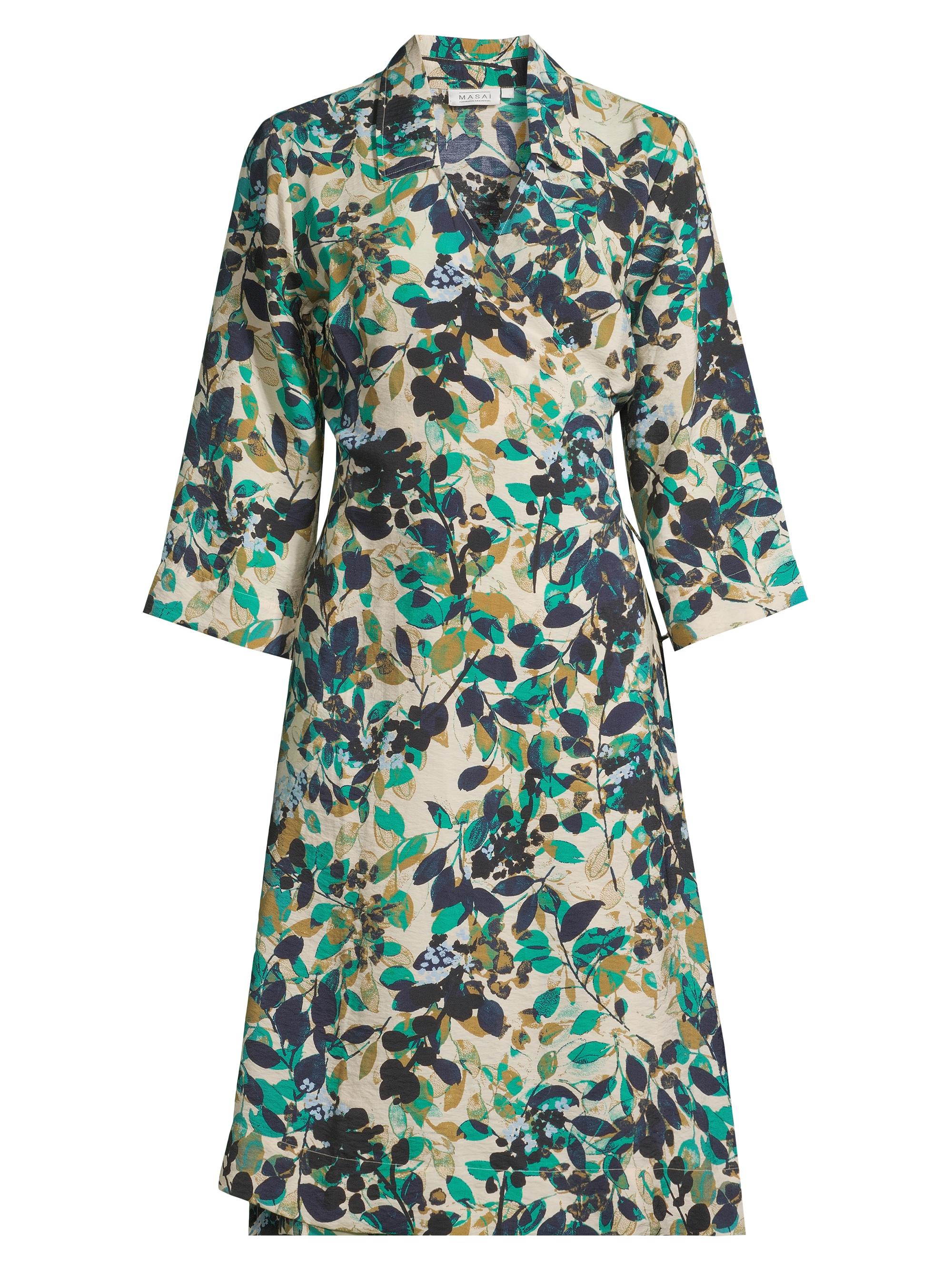 Masai Copenhagen Women's Njeri Wrap Dress - Green Lake