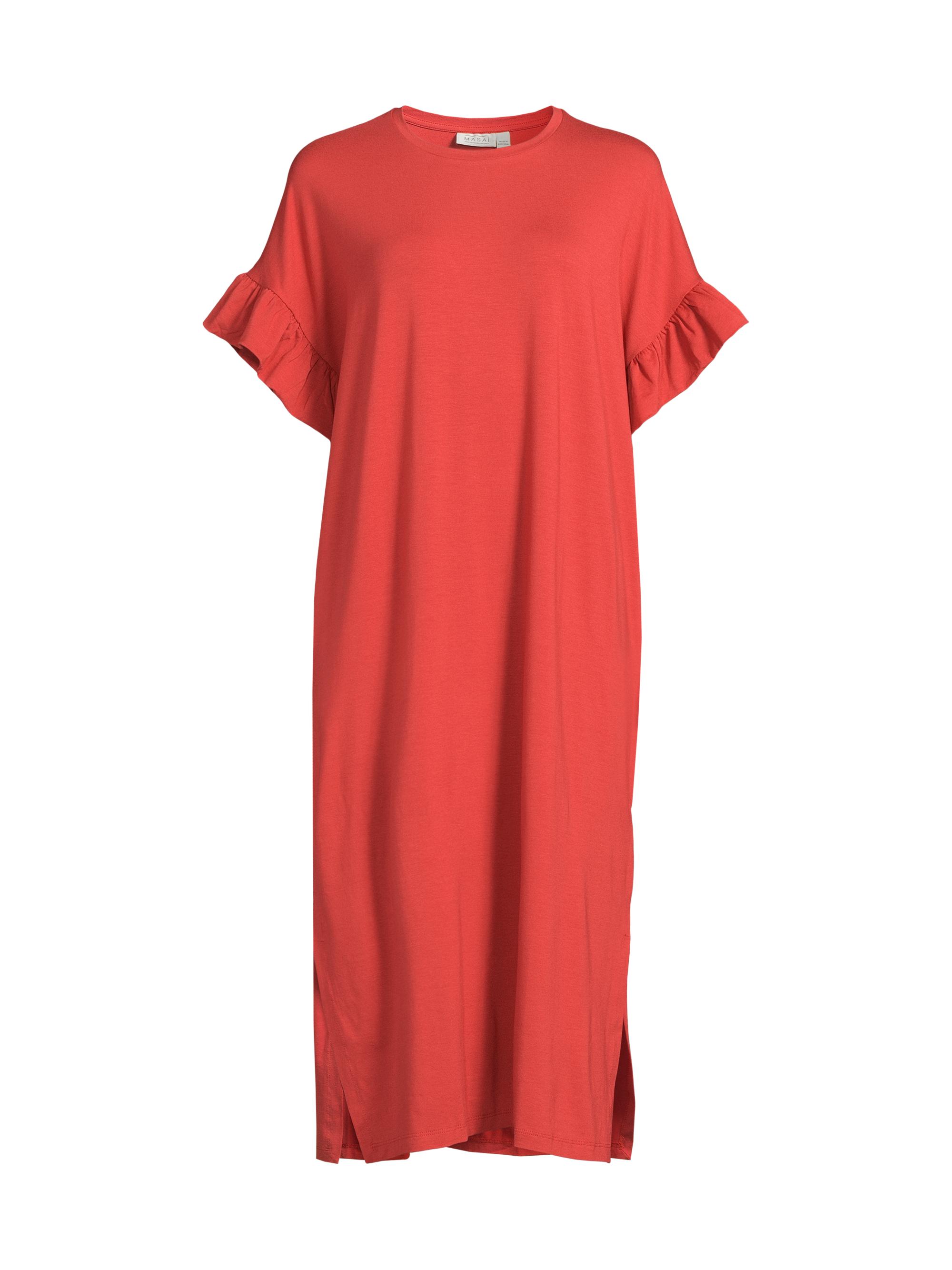 Masai Copenhagen Women's Nali Ruffle-Sleeve Midi Dress - Tandoori