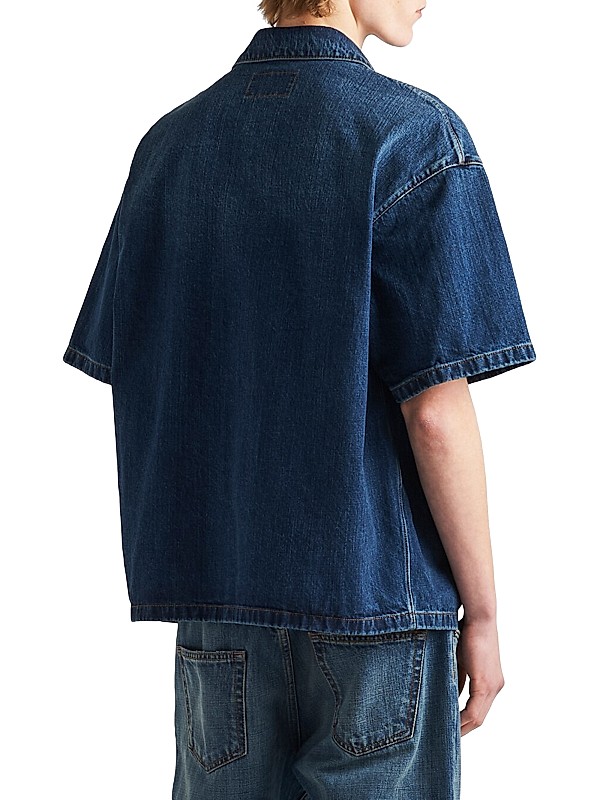 Shop Prada Denim Shirt | Saks Fifth Avenue Shop Prada Denim Shirt | Saks Fifth Avenue