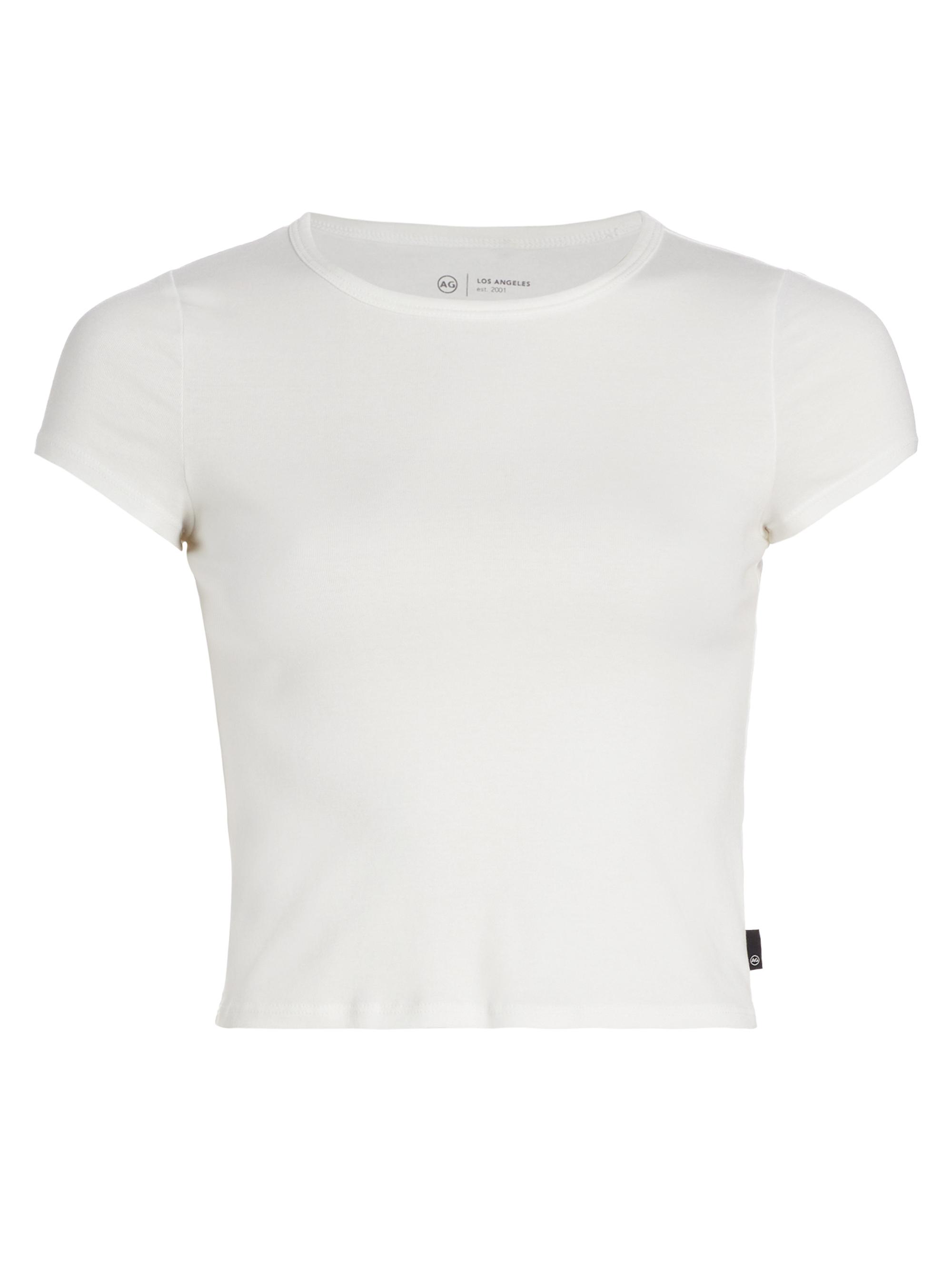 AG Jeans Women's Hutton Crewneck T-Shirt - Ex White