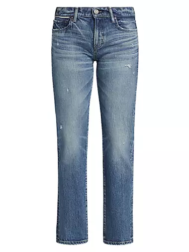 Mallard Low-Rise Stretch Straight-Leg Jeans