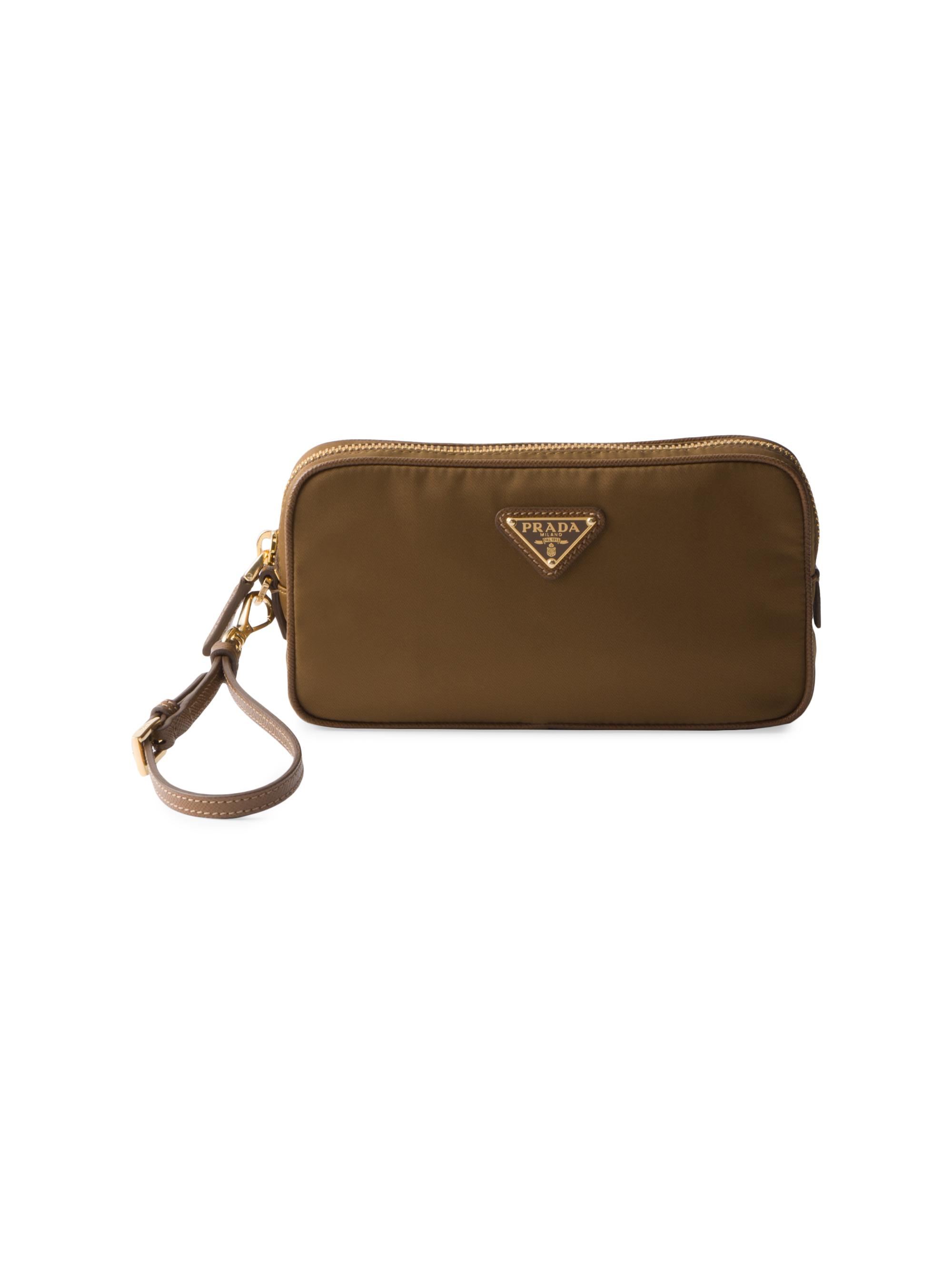 Prada Re-Nylon pouch crossbody bag - Brown