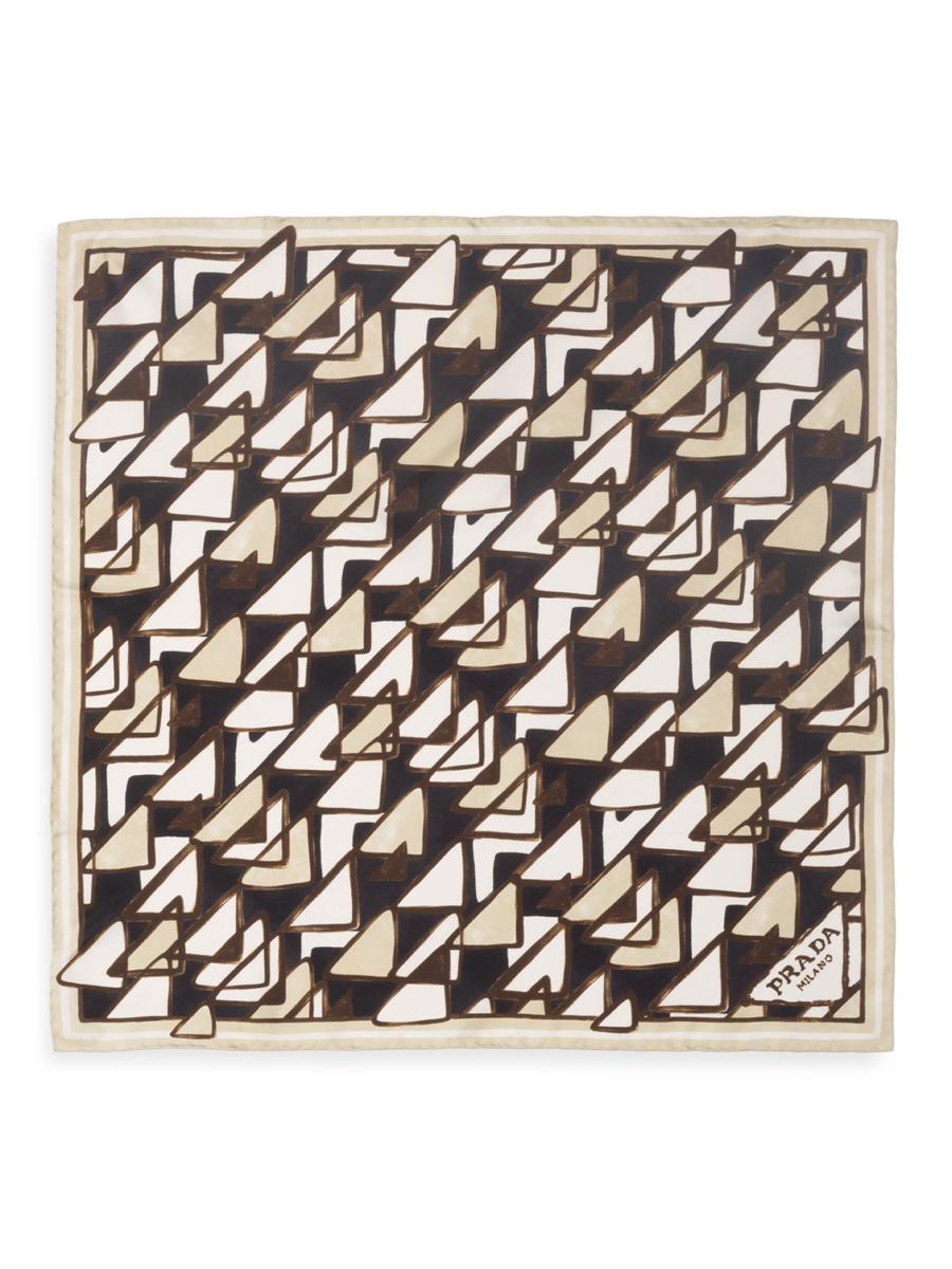 Prada Printed Silk Twill 55CM Square Scarf | Saks Fifth Avenue