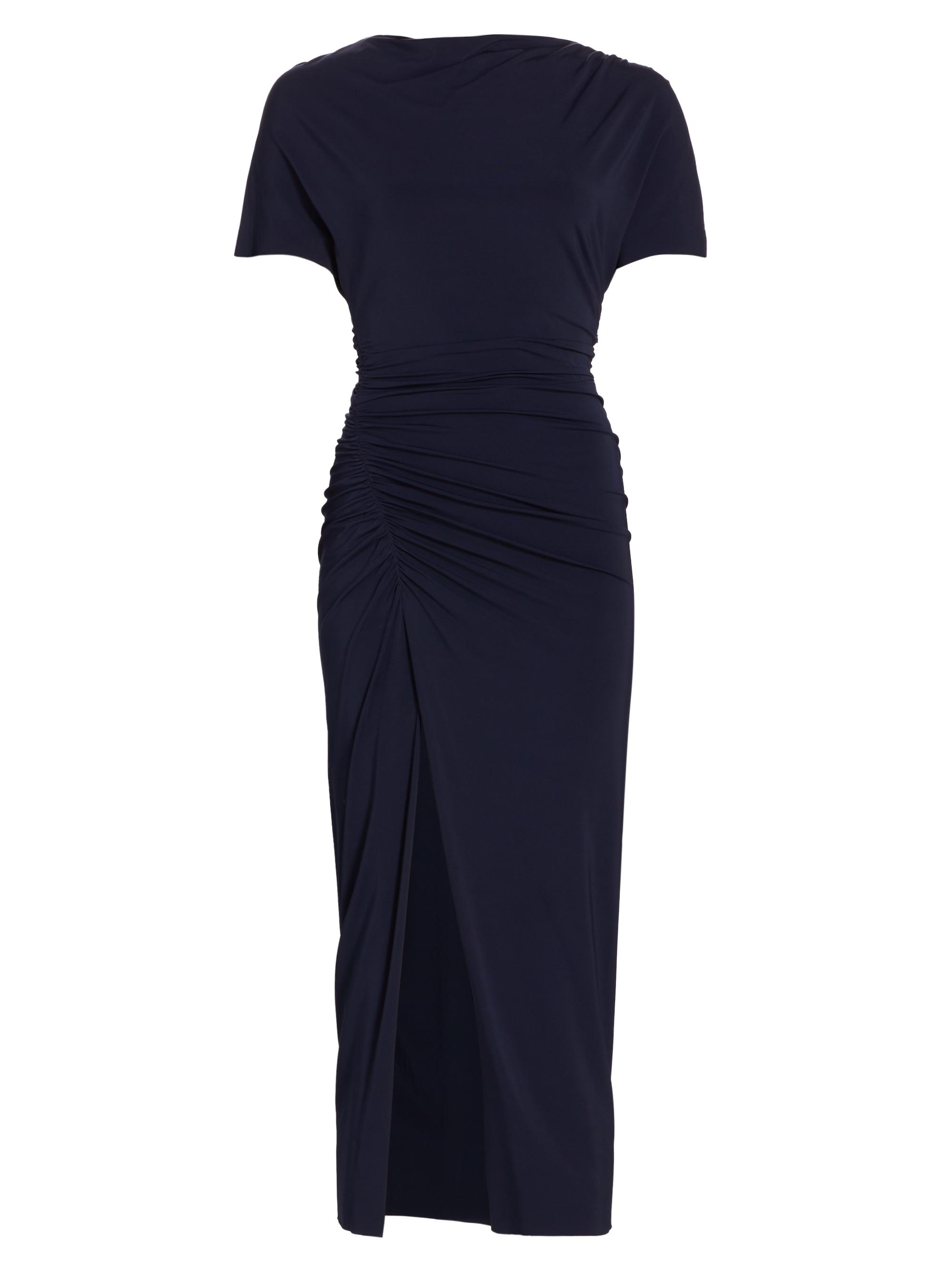 Jason Wu Collection Women's Jersey Ruched T-Shirt Midi-Dress - Bright Navy