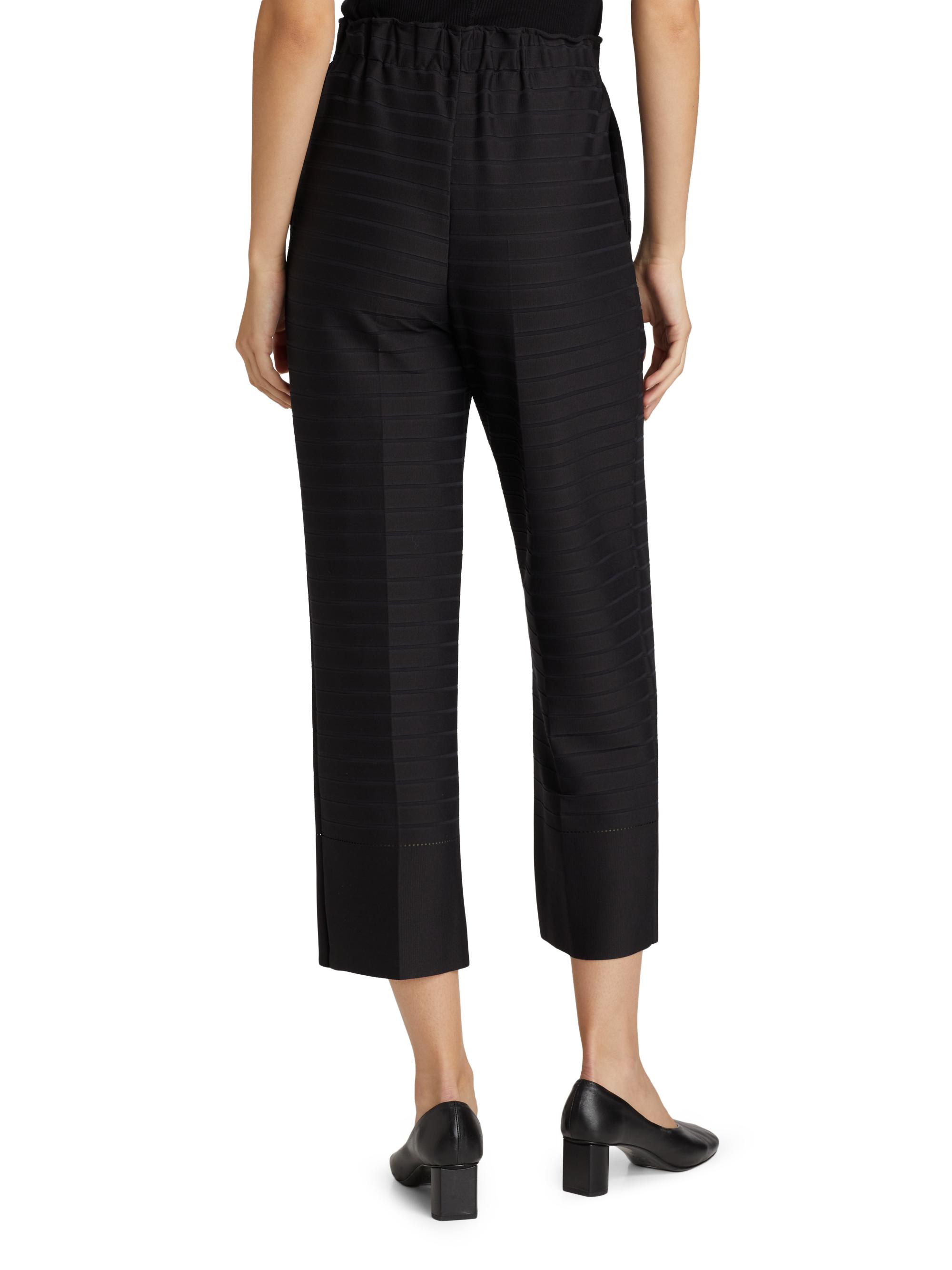 ISSEY MIYAKE ストライプスラックス ISSEY MIYAKE ストライプ スラックス ブラック shikitari 【公式通販】