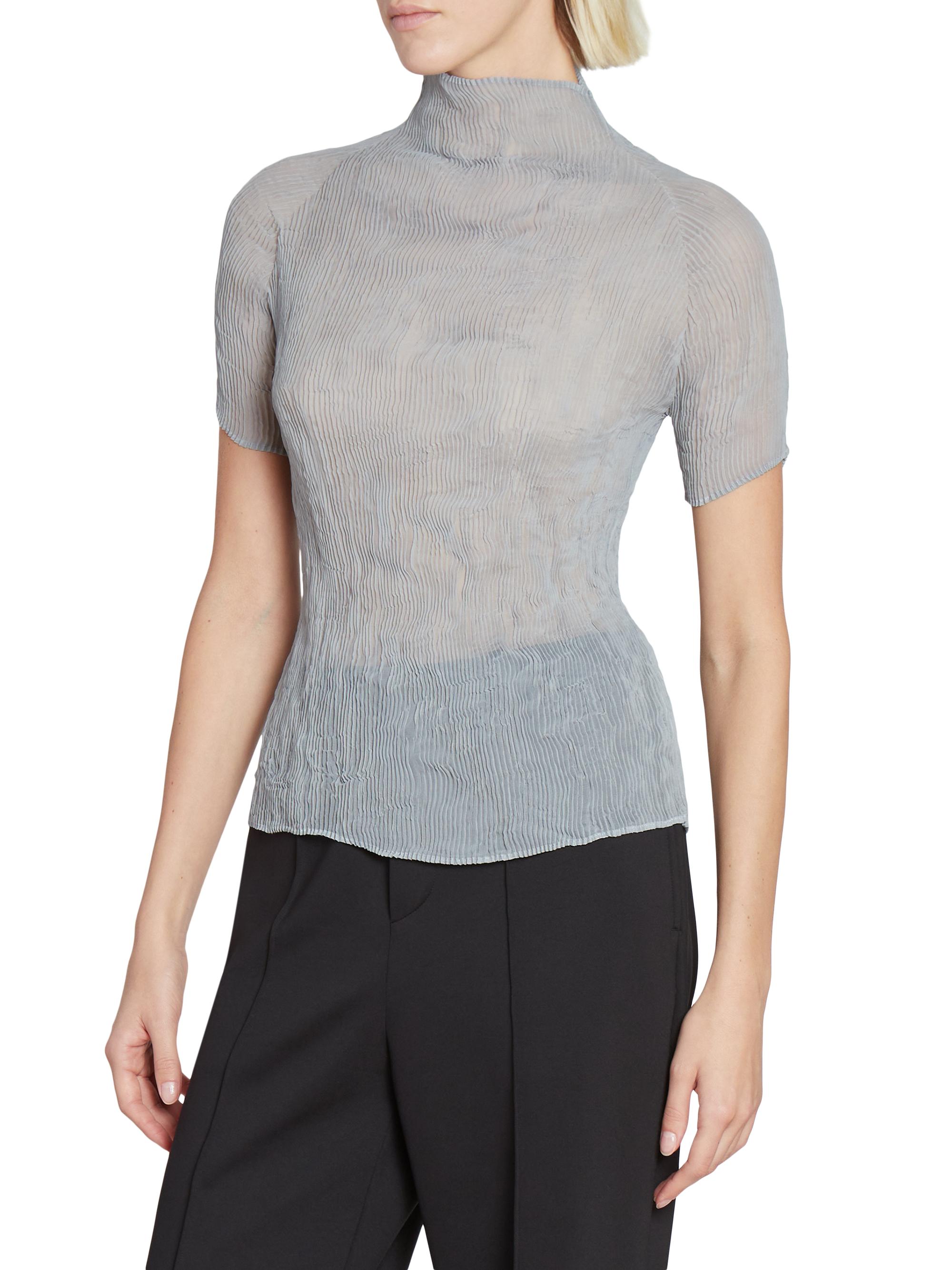 Shop Issey Miyake Chiffon Twist June Blouse | Saks Fifth Avenue