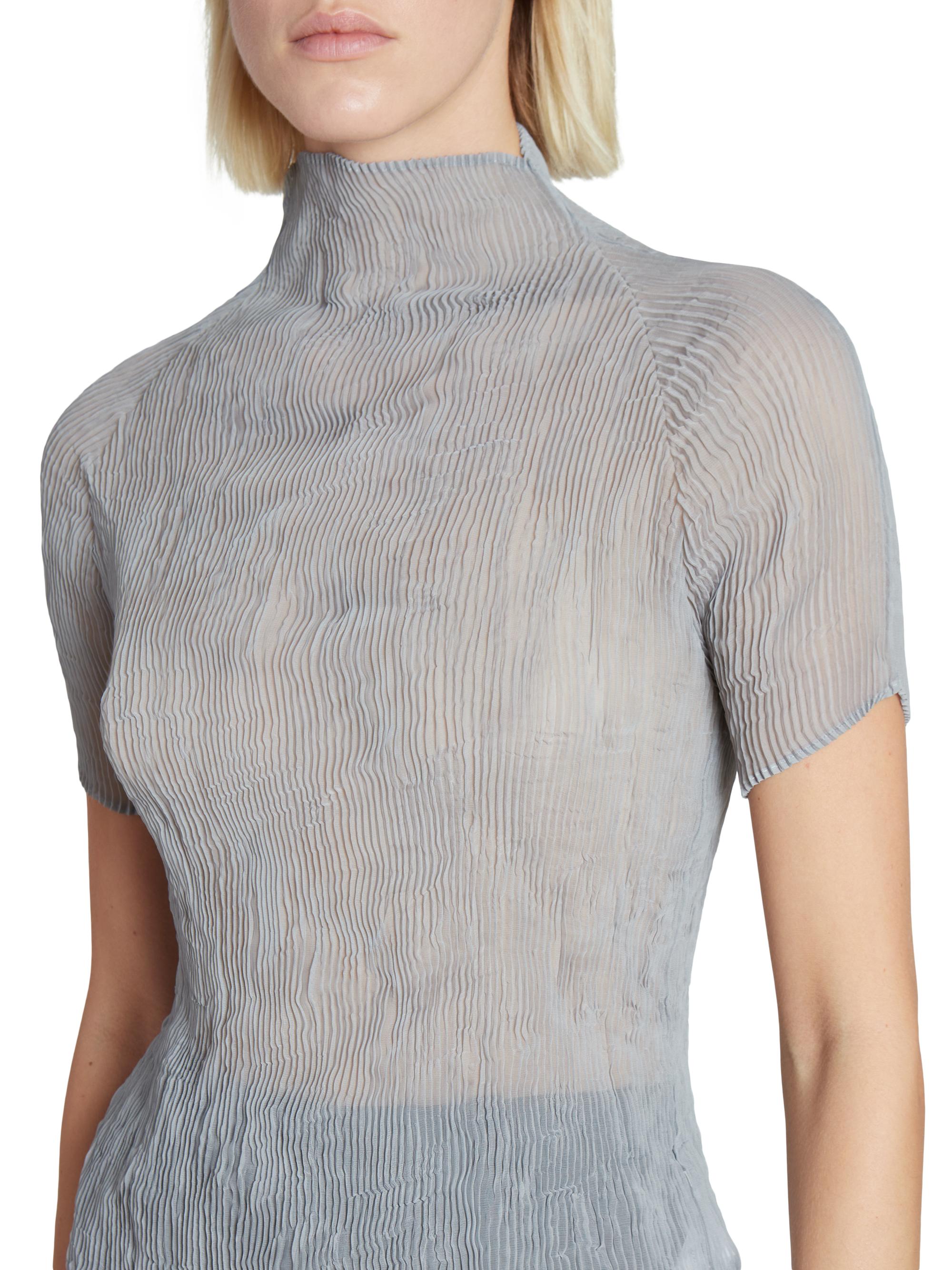 Shop Issey Miyake Chiffon Twist June Blouse | Saks Fifth Avenue
