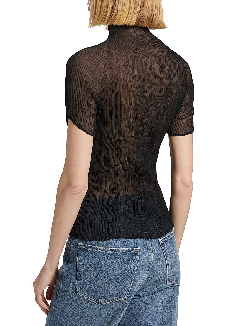 Shop Issey Miyake Chiffon Twist Smokey Blouse | Saks Fifth Shop Issey Miyake Chiffon Twist Smokey Blouse | Saks Fifth