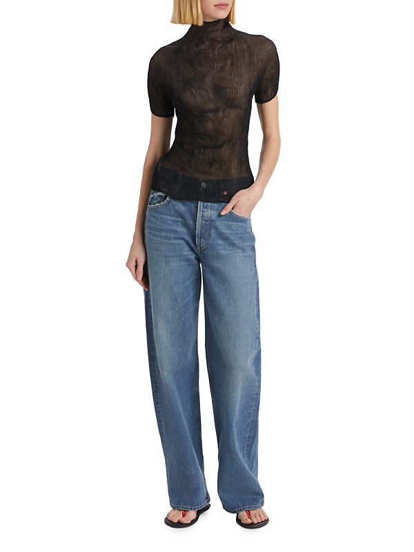 Shop Issey Miyake Chiffon Twist Smokey Blouse | Saks Fifth Shop Issey Miyake Chiffon Twist Smokey Blouse | Saks Fifth